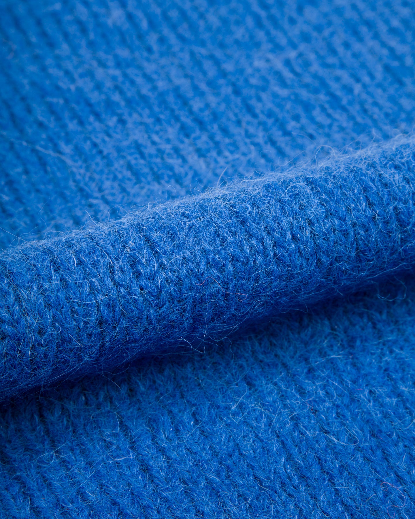 Monitaly Shaggy Alpaguan Crewneck - Blue - Standard & Strange