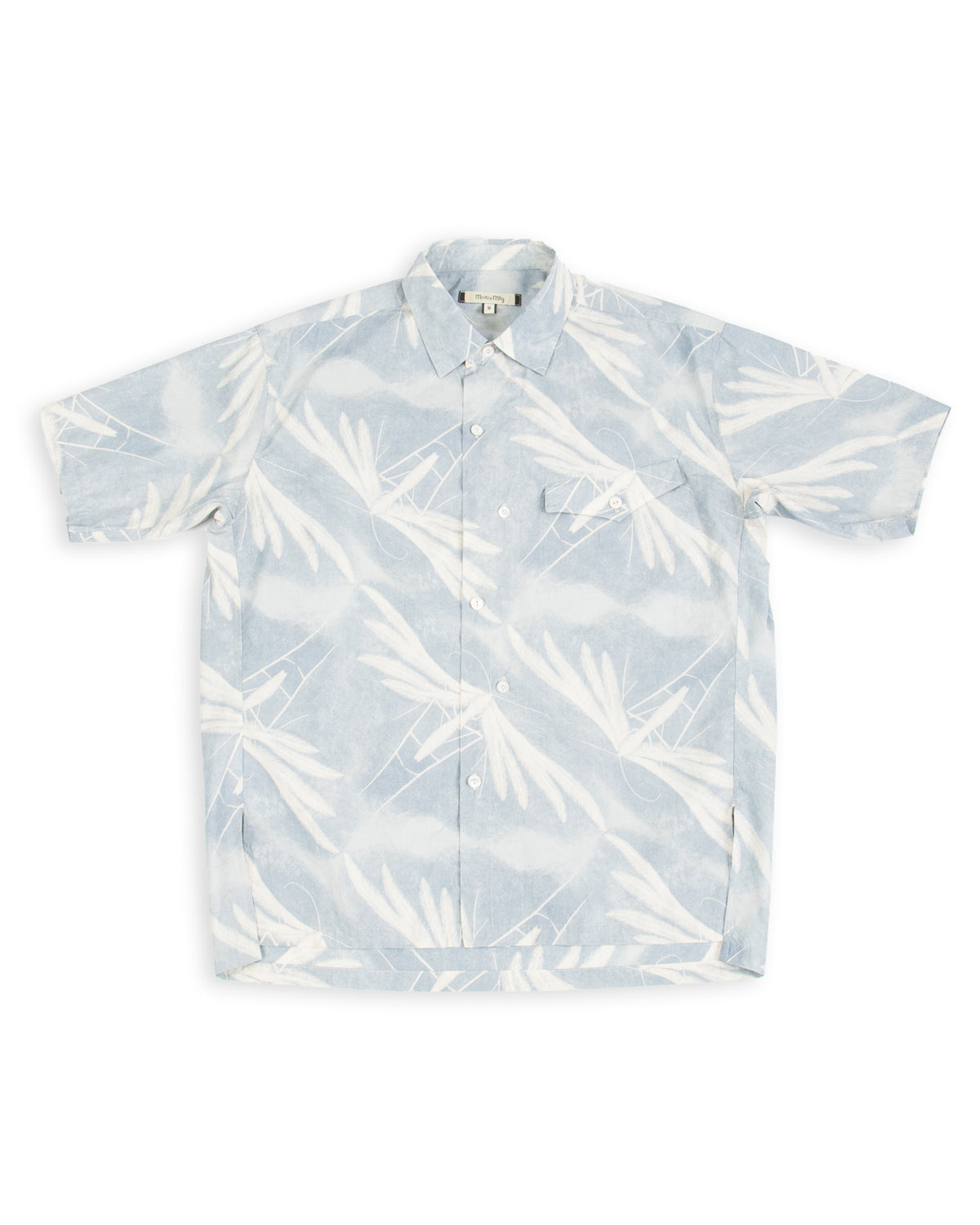 MotivMfg Dala Shirt - Moth Print Cotton Silk Broadcloth - Standard & Strange