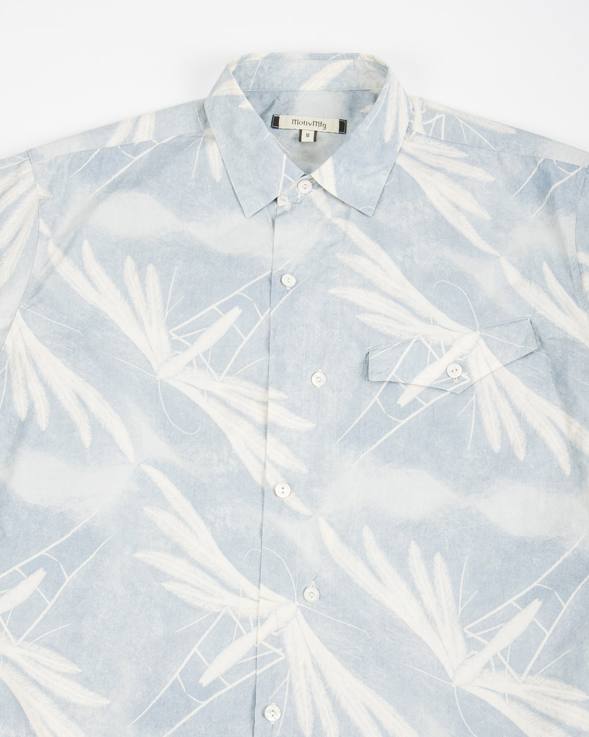 MotivMfg Dala Shirt - Moth Print Cotton Silk Broadcloth - Standard & Strange