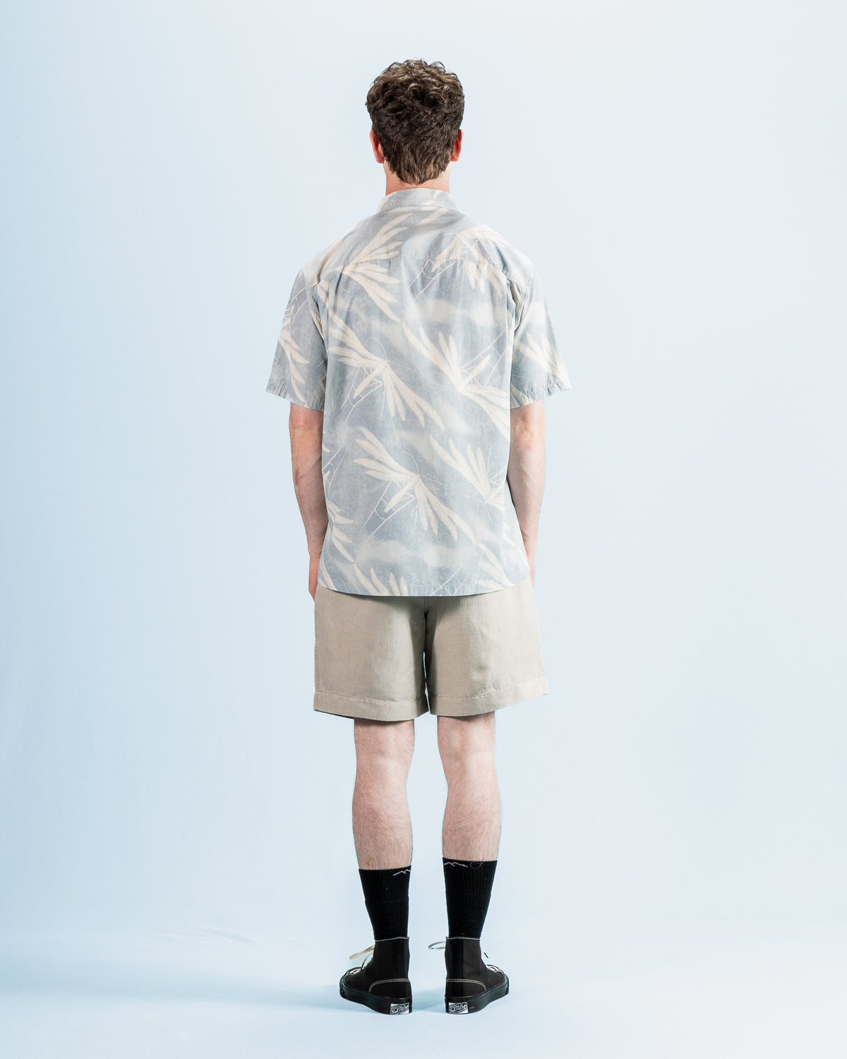 MotivMfg Dala Shirt - Moth Print Cotton Silk Broadcloth - Standard & Strange