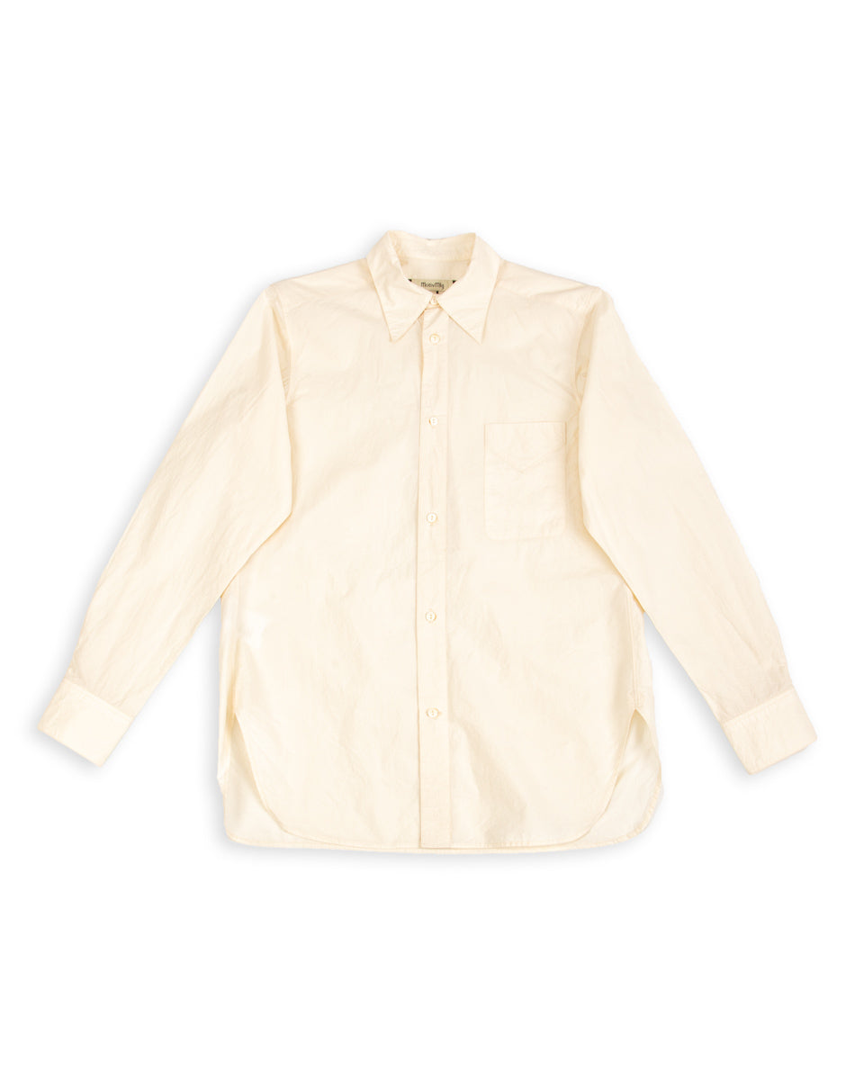 MotivMfg Draughtsman Shirt - Natural Cotton Hemp Broadcloth - Standard & Strange