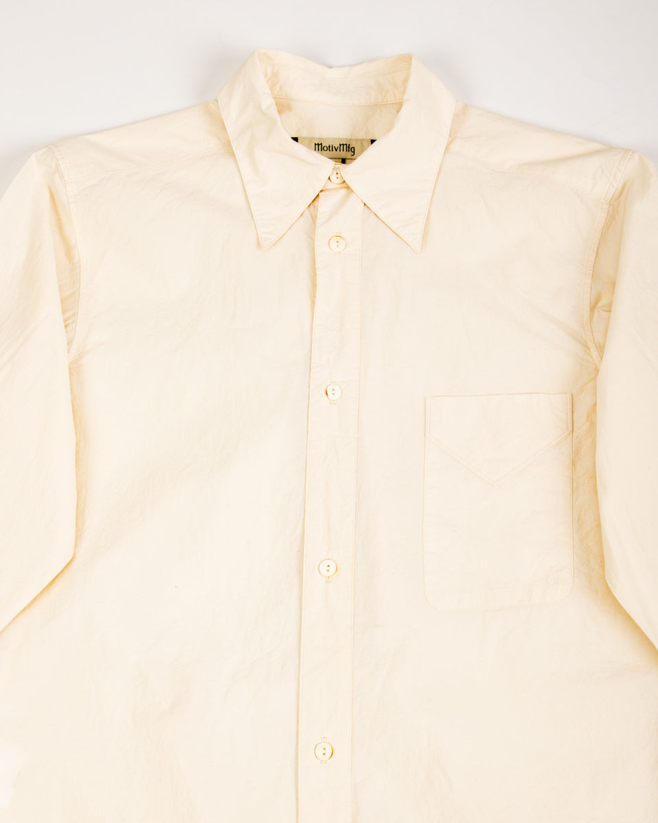 MotivMfg Draughtsman Shirt - Natural Cotton Hemp Broadcloth - Standard & Strange