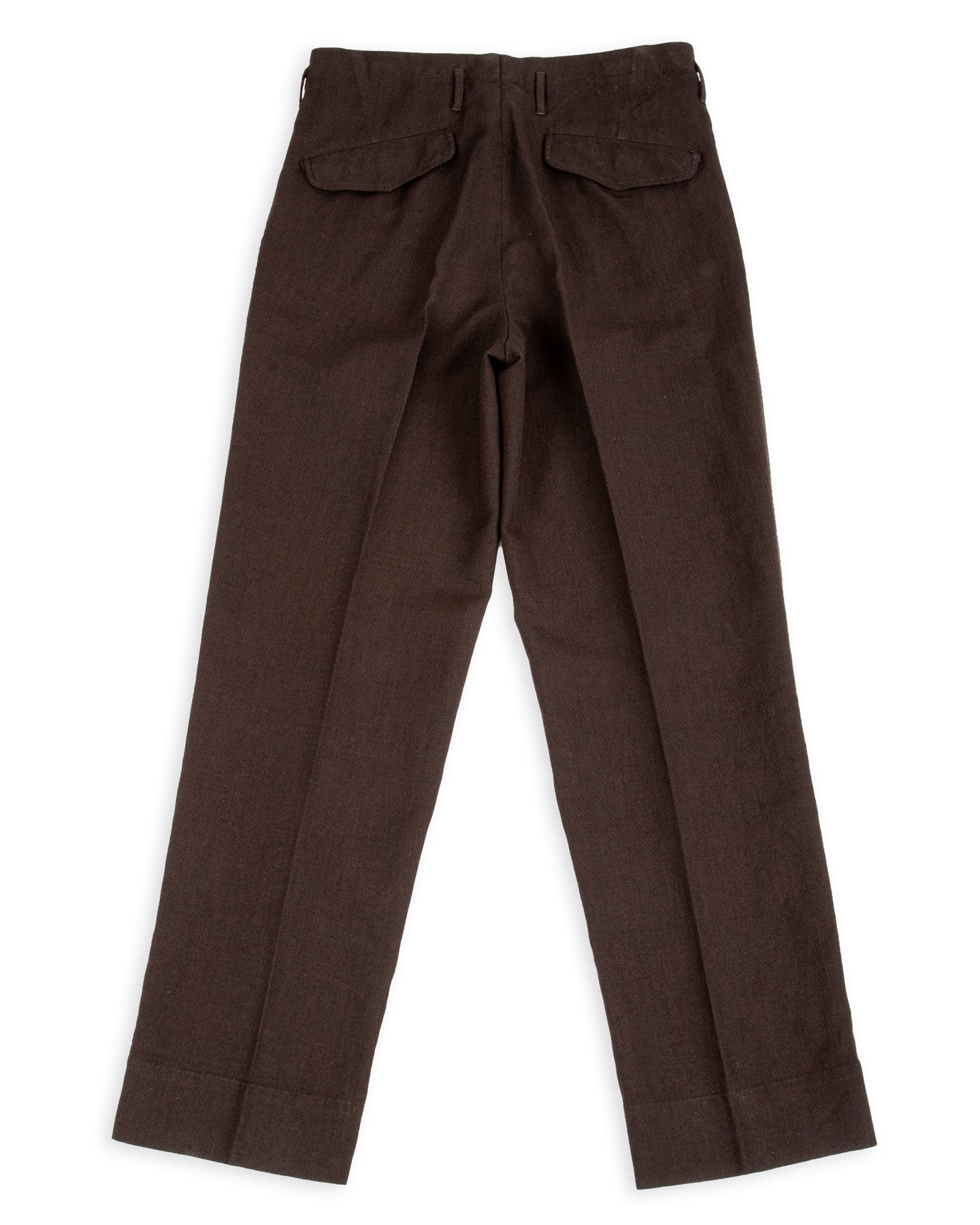 MotivMfg English Trousers - Espresso Wool Linen Crepe - Standard & Strange