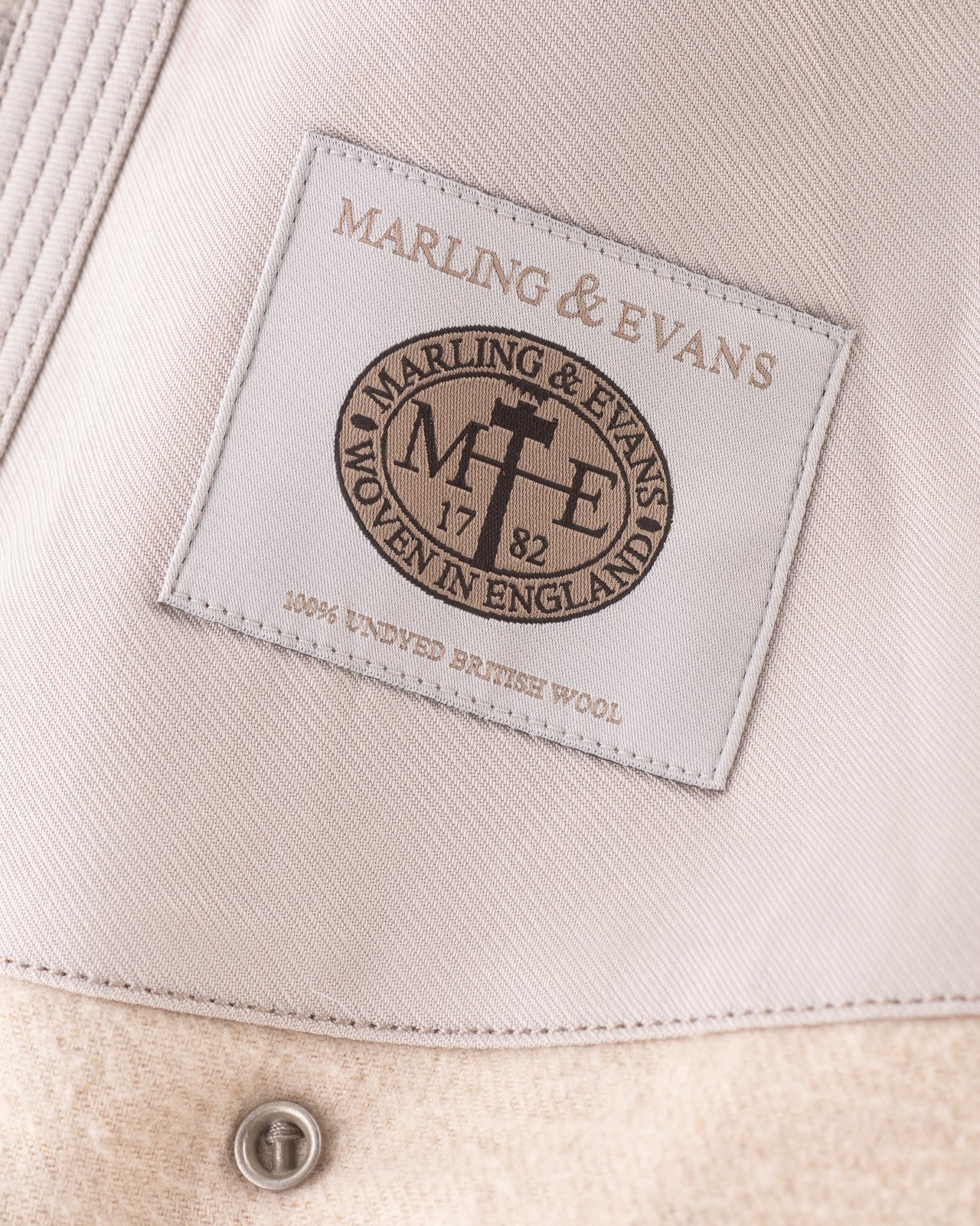 MotivMfg Mandarin Coat - Ecru Undyed Wool - Standard & Strange