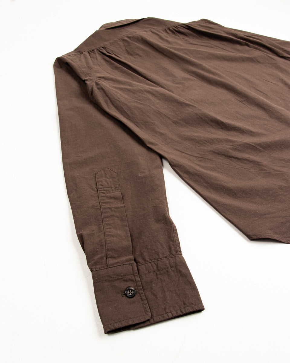MotivMfg Authentic Fit BD Shirt - Lawn/Espresso Japanese Cotton Hemp - Standard & Strange