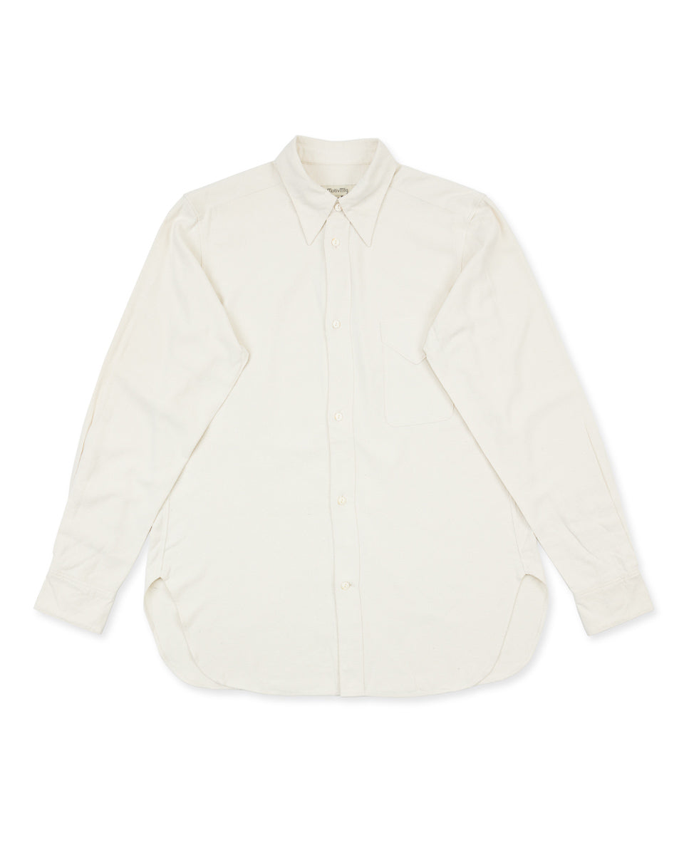 MotivMfg Draughtsman Shirt - Eggshell Tussah Silk - Standard & Strange