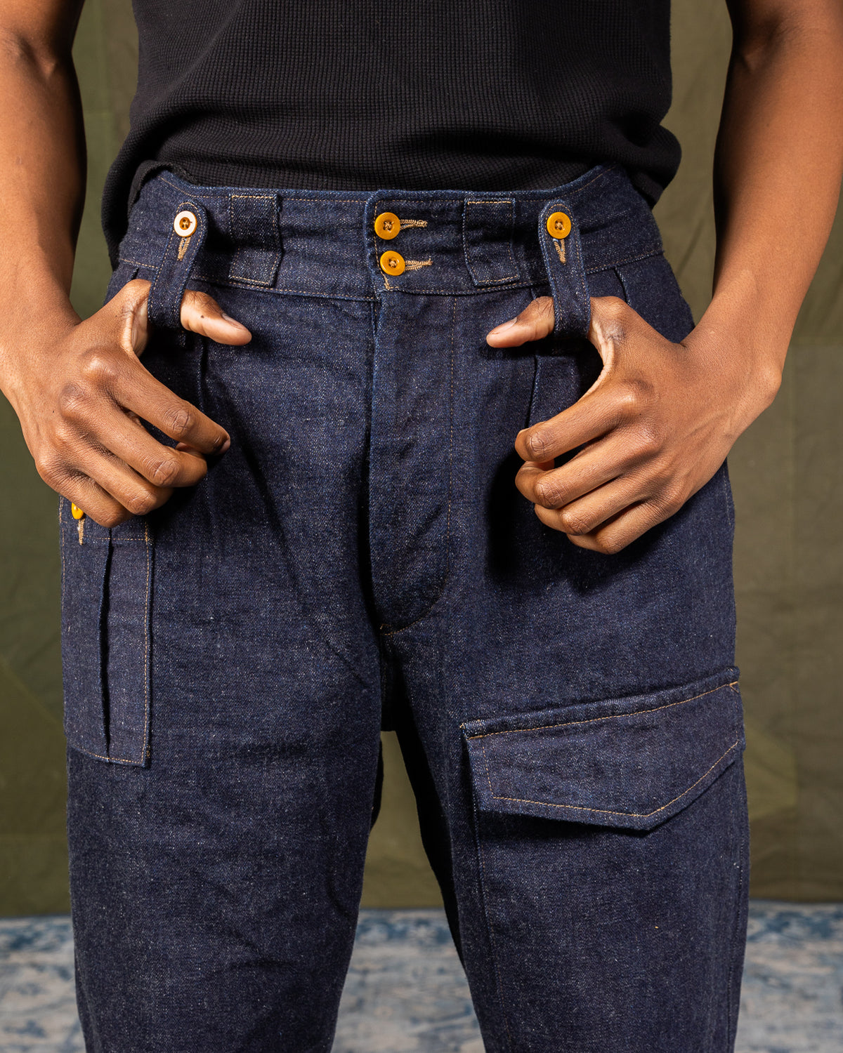 Nigel Cabourn British Army Pant Loose Denim - Indigo - Standard & Strange