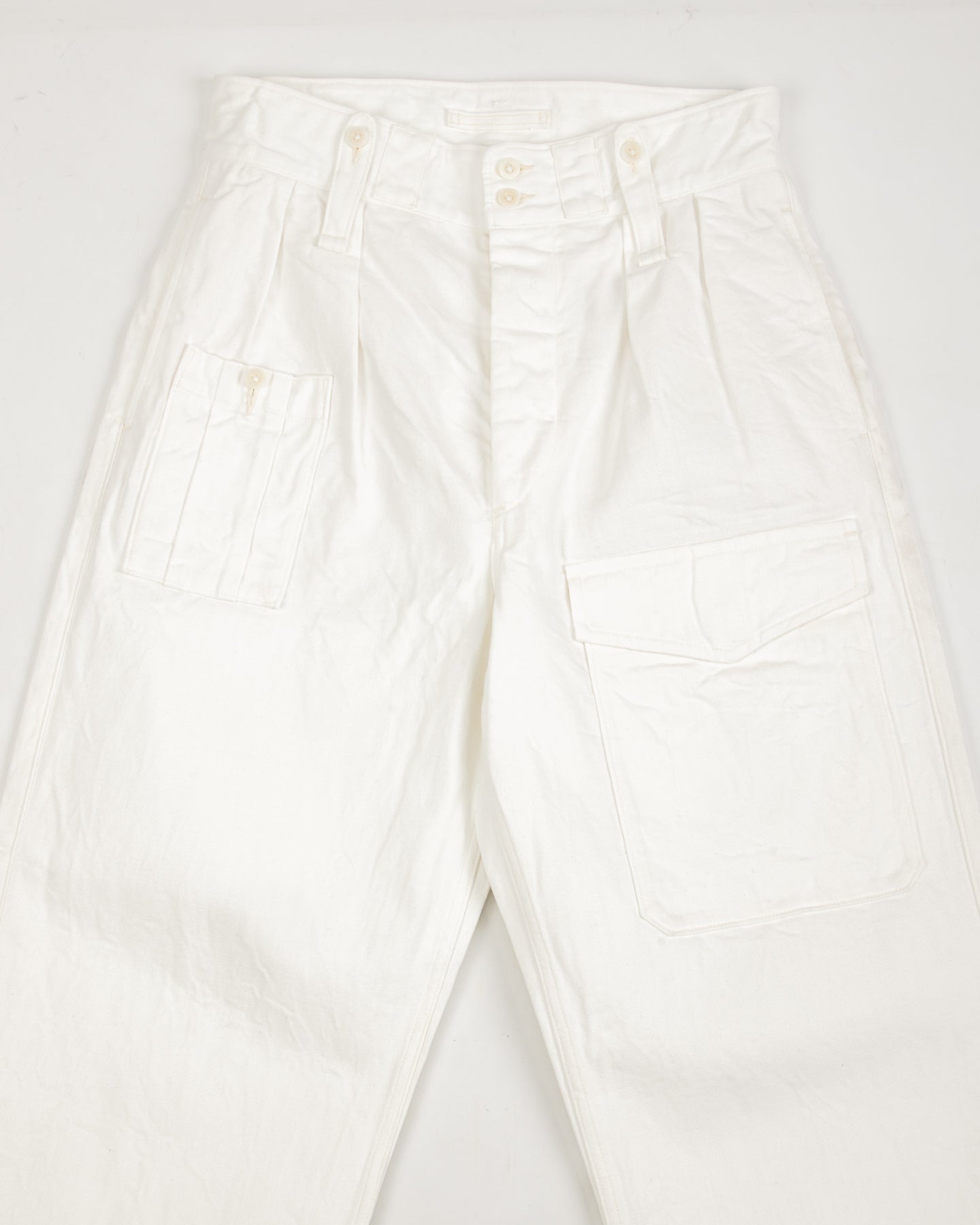 British Army Pant Loose Denim - Off-White