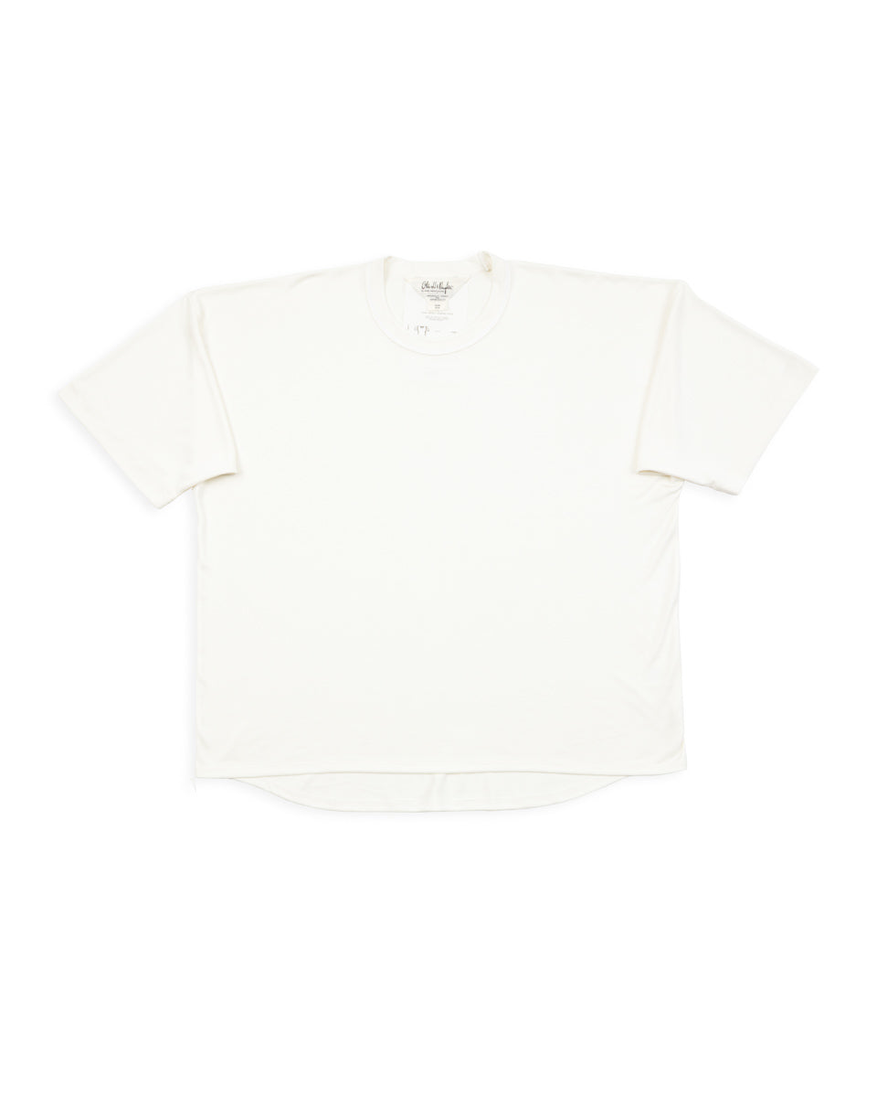 Olde H & Daughter Silk Tight Tension Middle Plain Stitches S/S - Off White - Standard & Strange