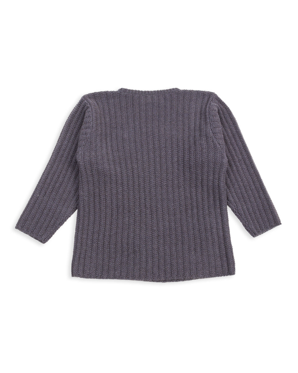 Olde H & Daughter Slub Cashmere Boat Pullover - Navy 10 - Standard & Strange