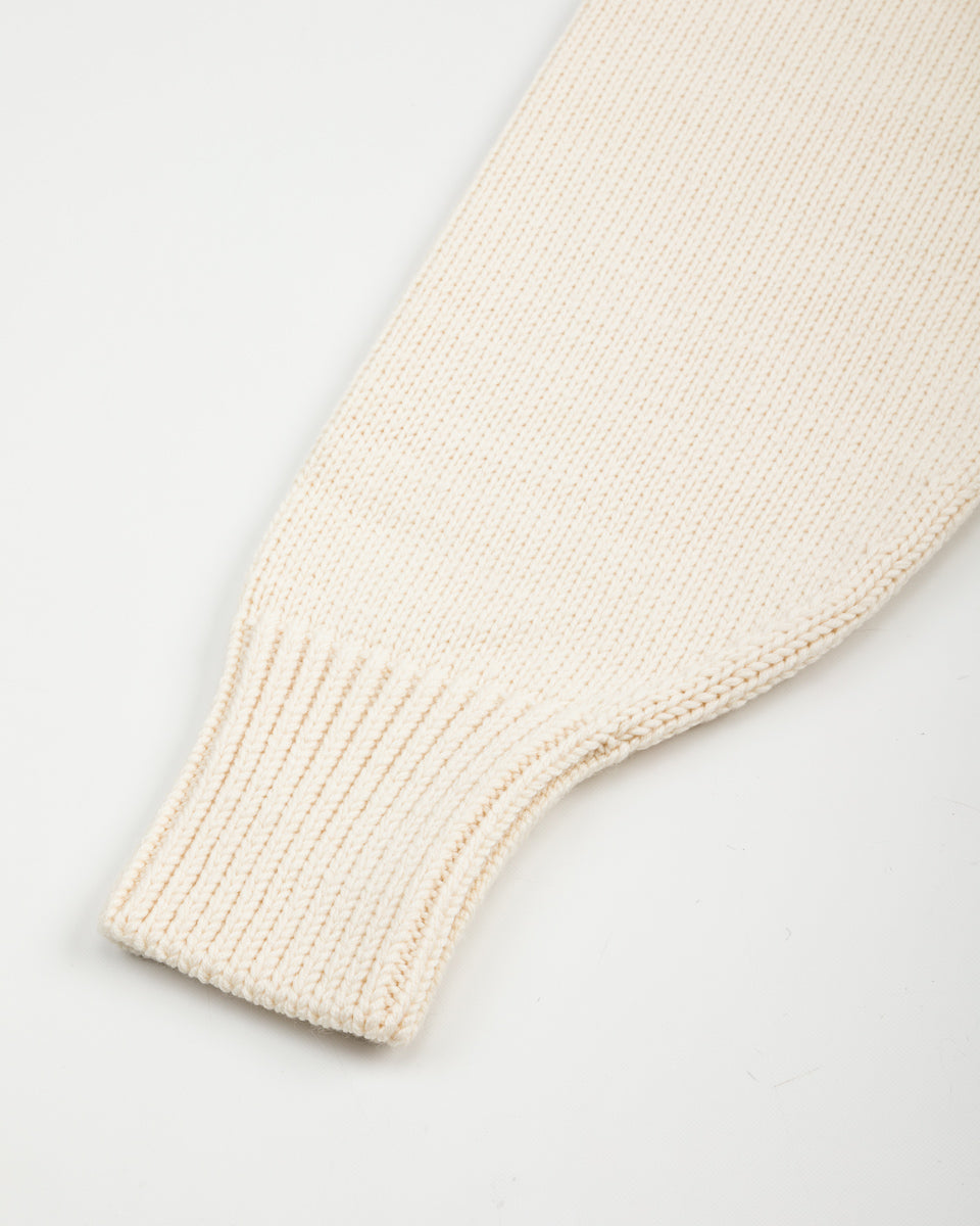 Olde H & Daughter Wool Crewneck Pullover - Ecru 10 - Standard & Strange