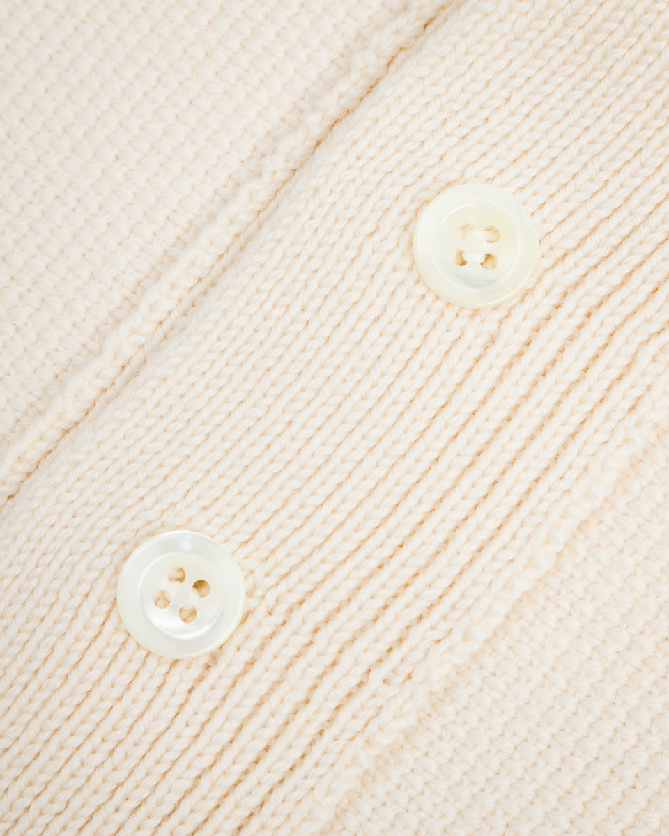 Olde H & Daughter Wool Henley Neck L/S - Ecru 10 - Standard & Strange