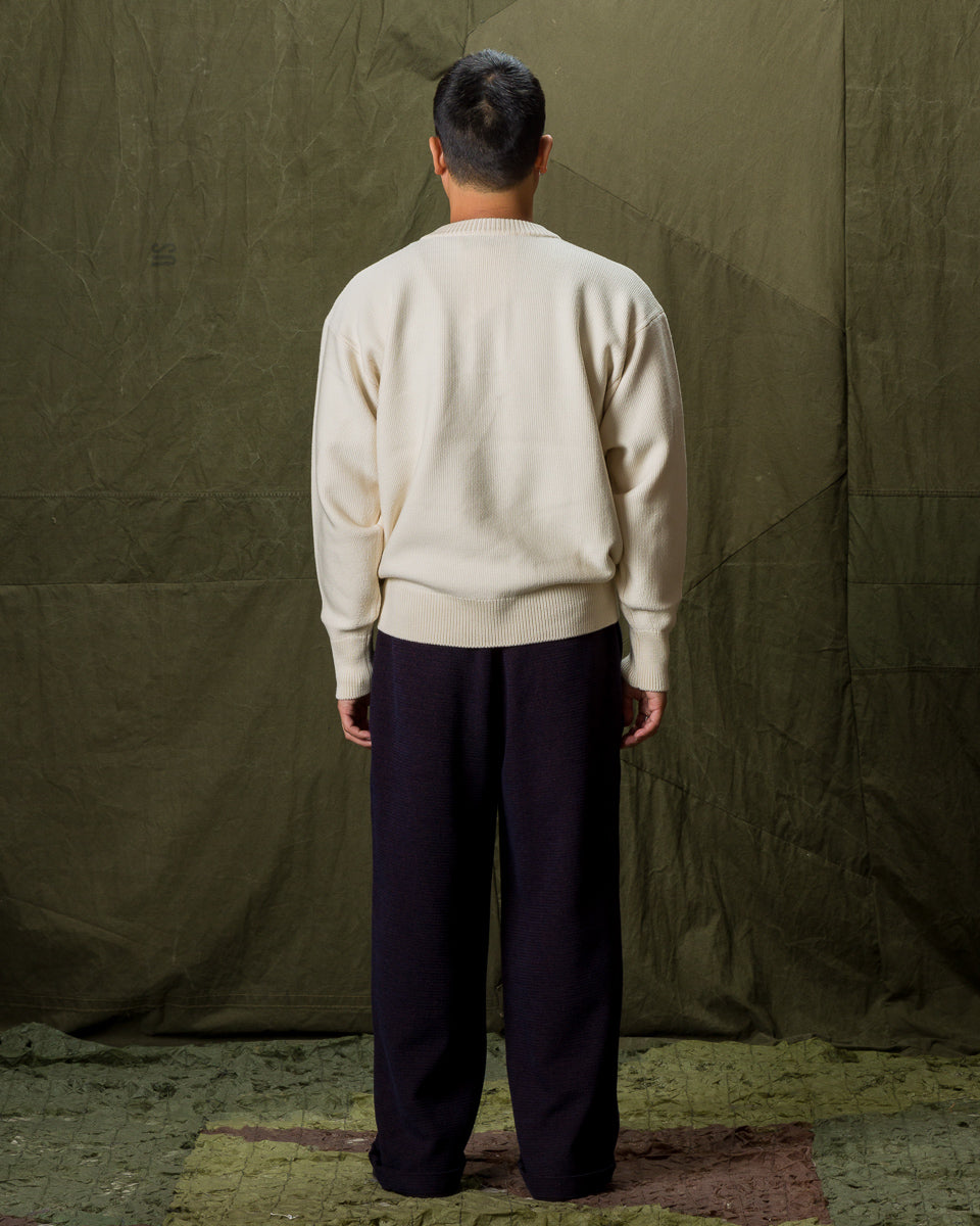 Olde H & Daughter Wool Henley Neck L/S - Ecru 10 - Standard & Strange