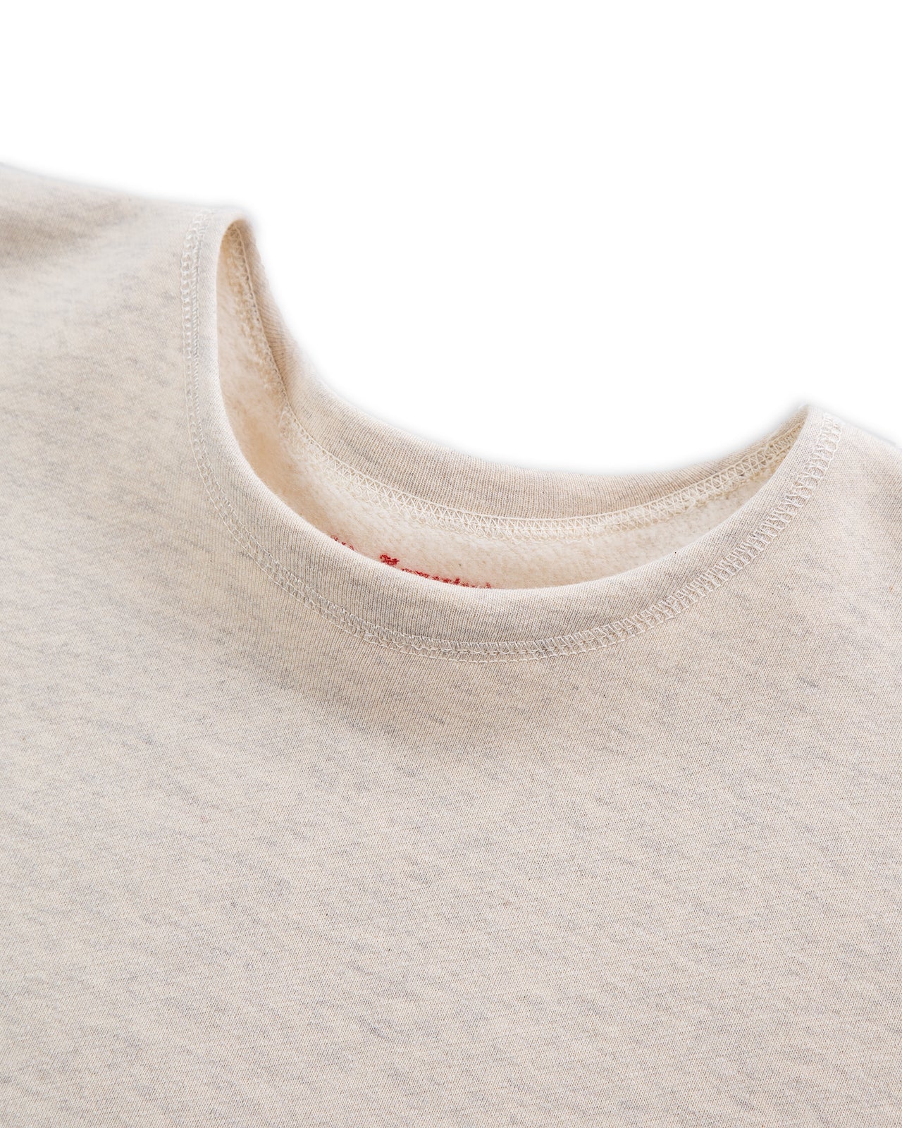 Olde Homesteader Cotton Fleece Crewneck L/S - Ecru Heather - Standard & Strange