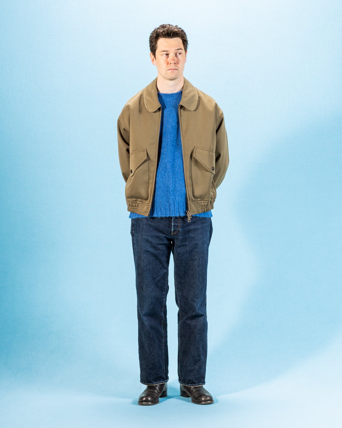 Monitaly CWE Blouson - Mustard Italian Gabardine - Standard & Strange