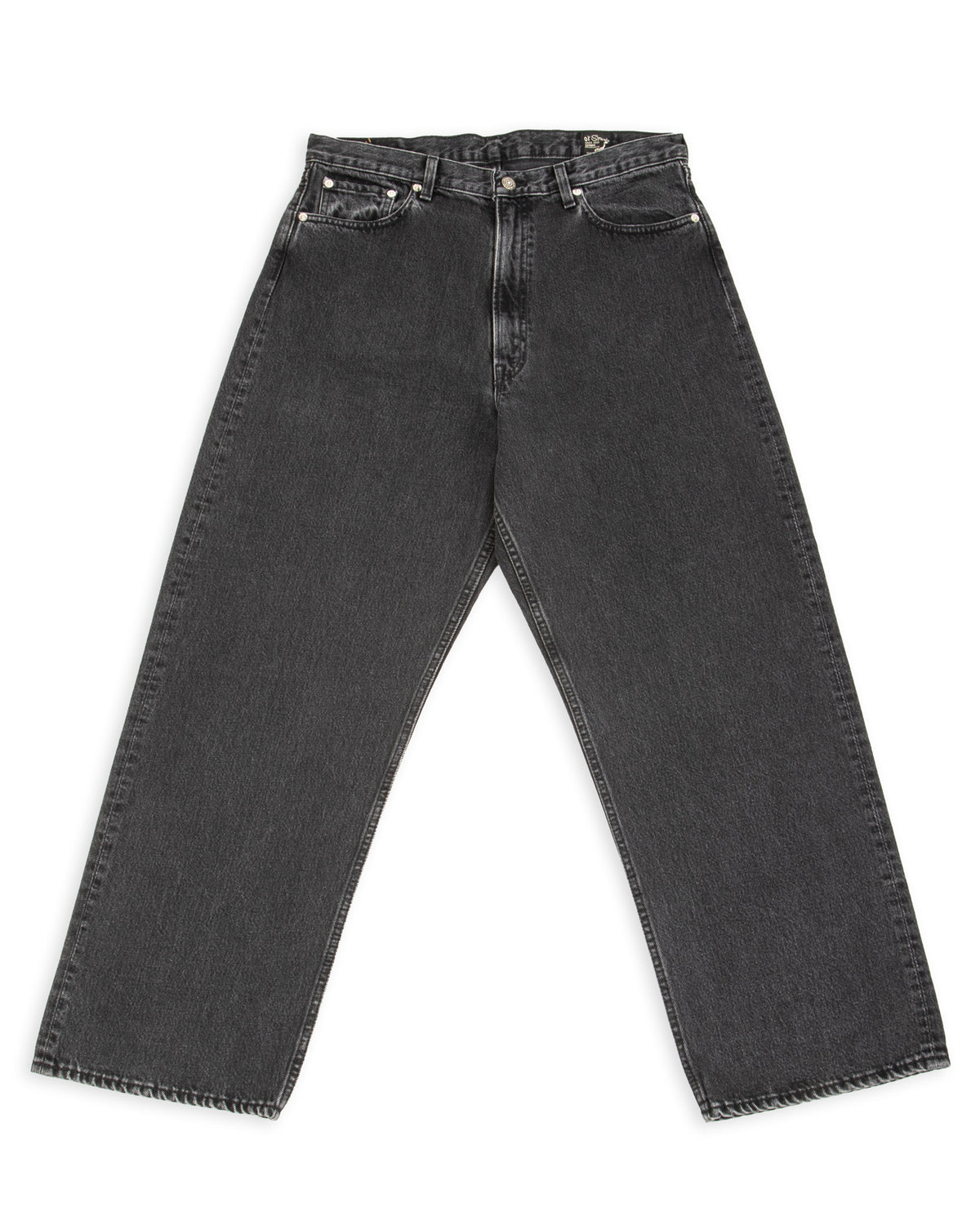 OrSlow Super Dad's Fit Denim Pants (Unisex) - Black Denim Stone - Standard & Strange