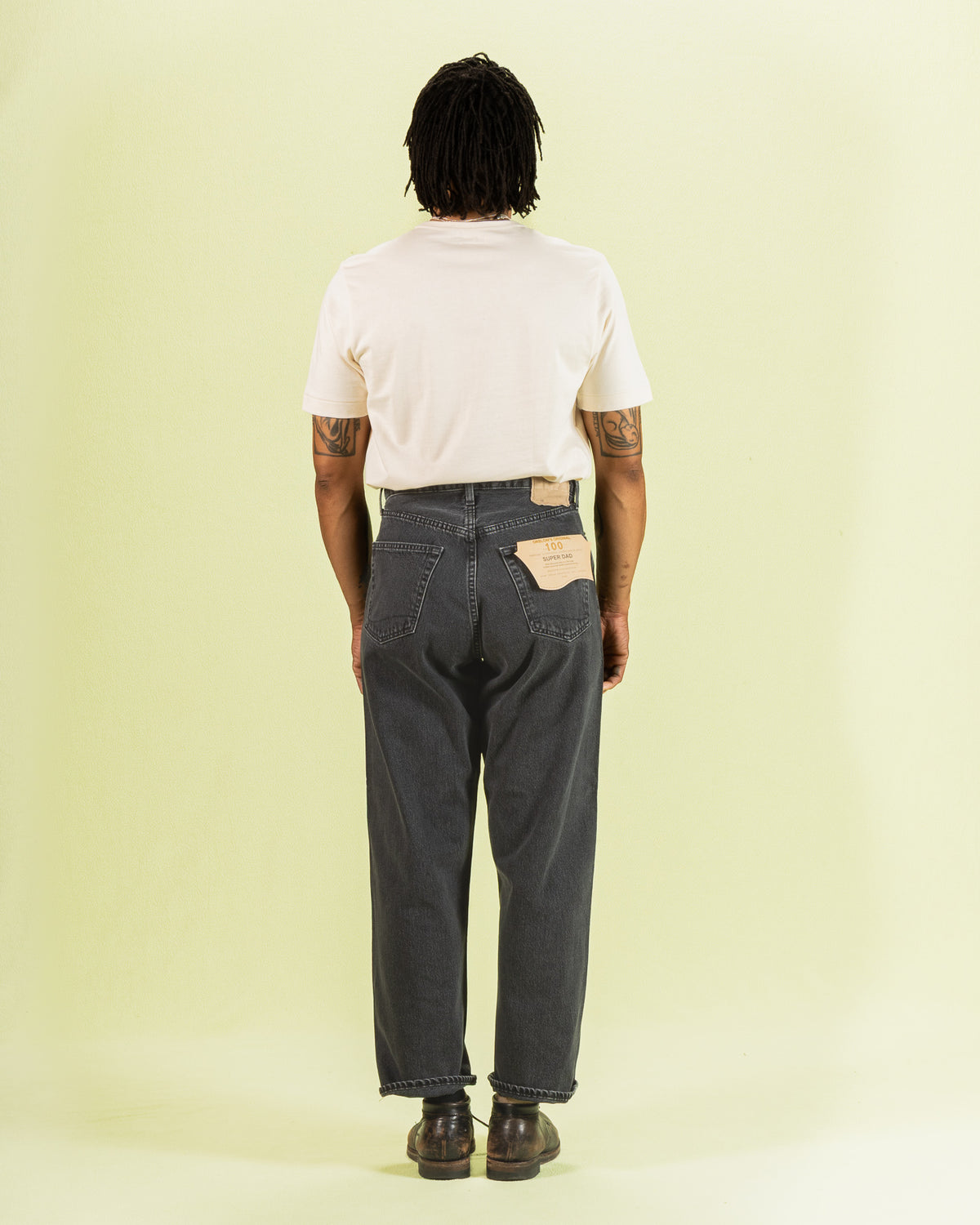 OrSlow Super Dad's Fit Denim Pants (Unisex) - Black Denim Stone - Standard & Strange