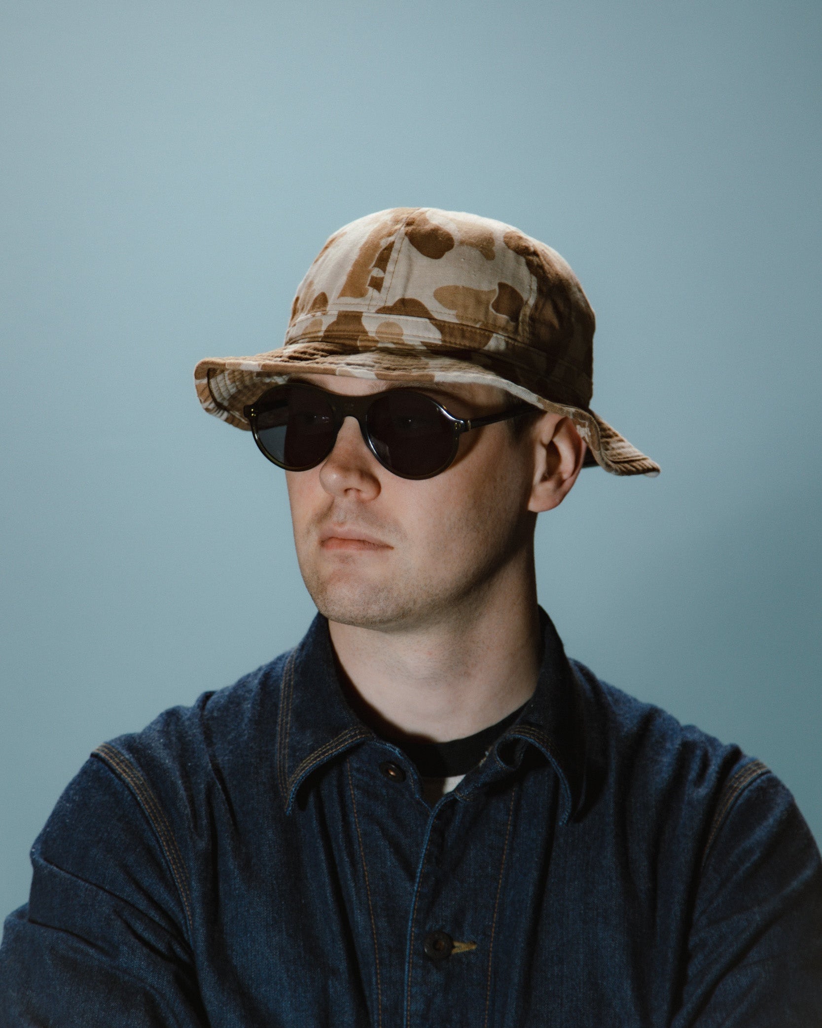Papa Nui Battalion Work Hat - Brown Frogskin Camo HBT - Standard & Strange