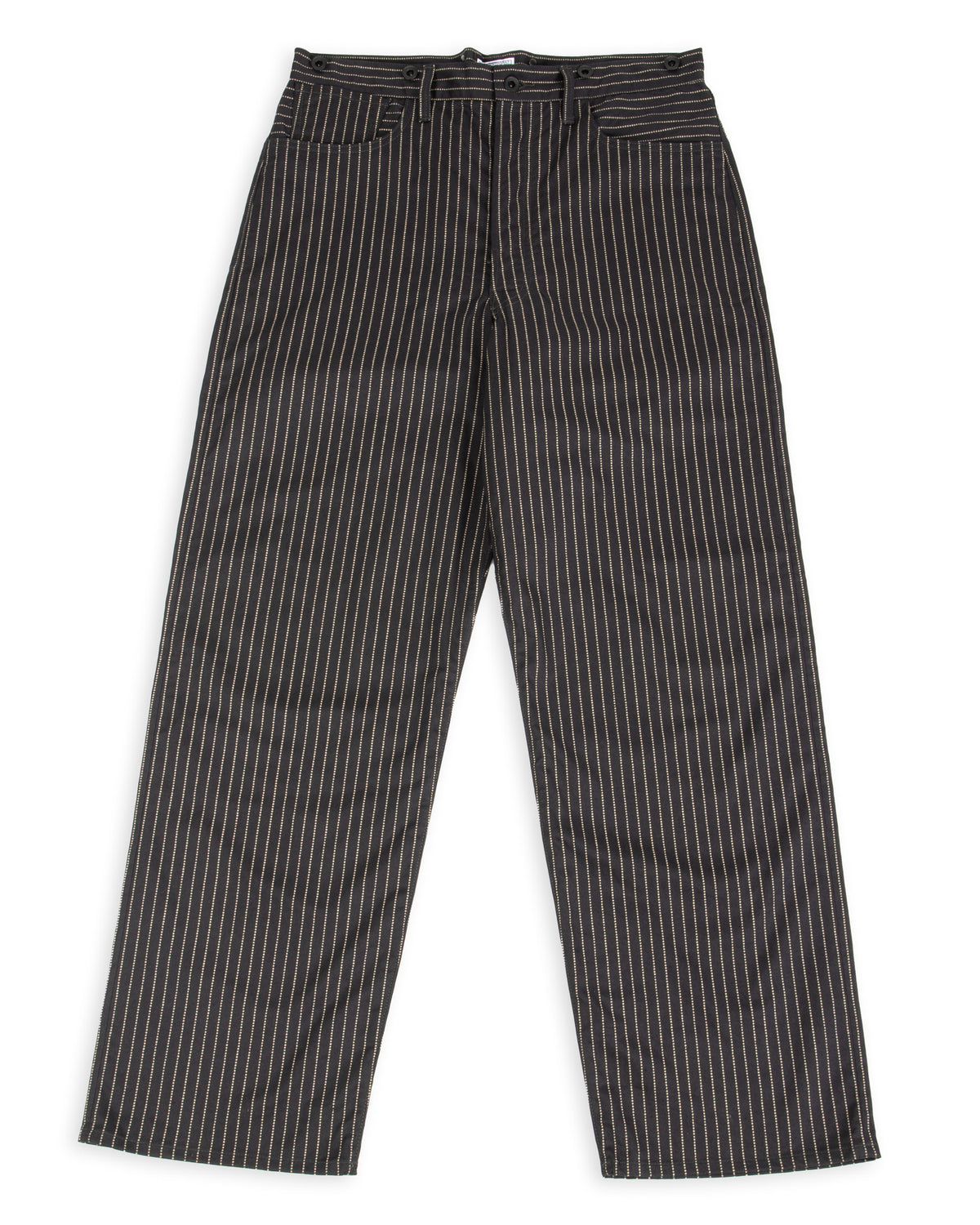 The Real McCoy's Black Wabash Work Trousers - Black - Standard & Strange