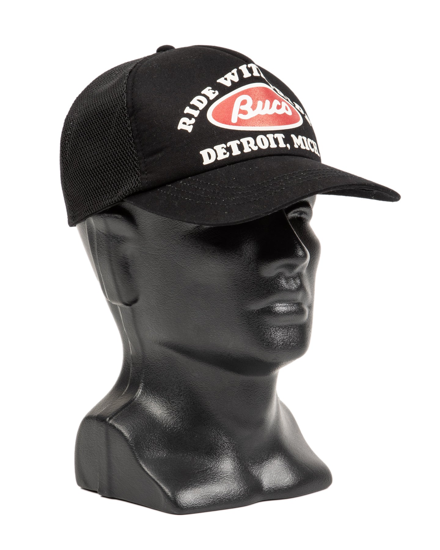 The Real McCoy's Buco Mesh Cap / Buco Oval - Black - Standard & Strange