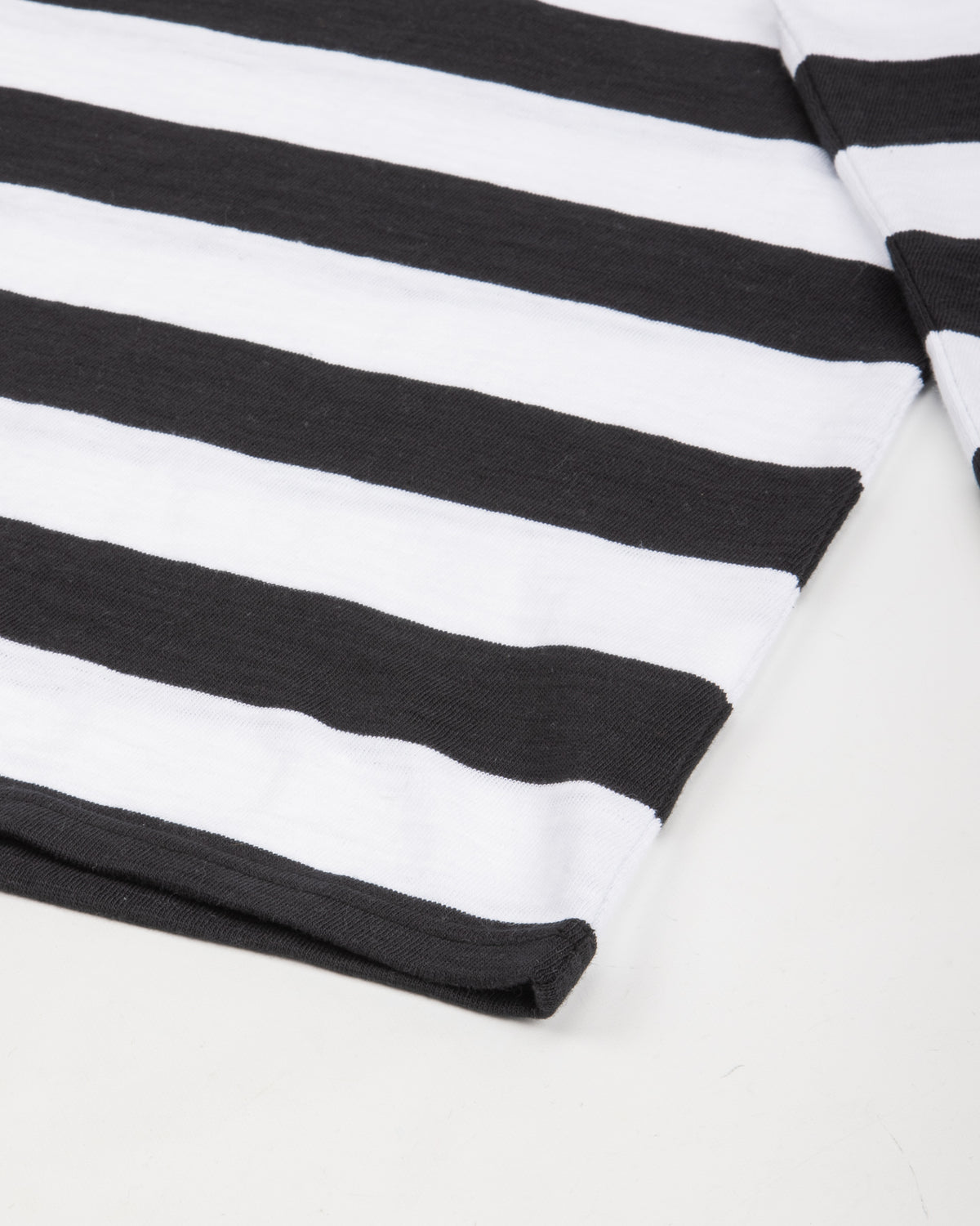 The Real McCoy's Buco Stripe Tee L/S - White - Standard & Strange