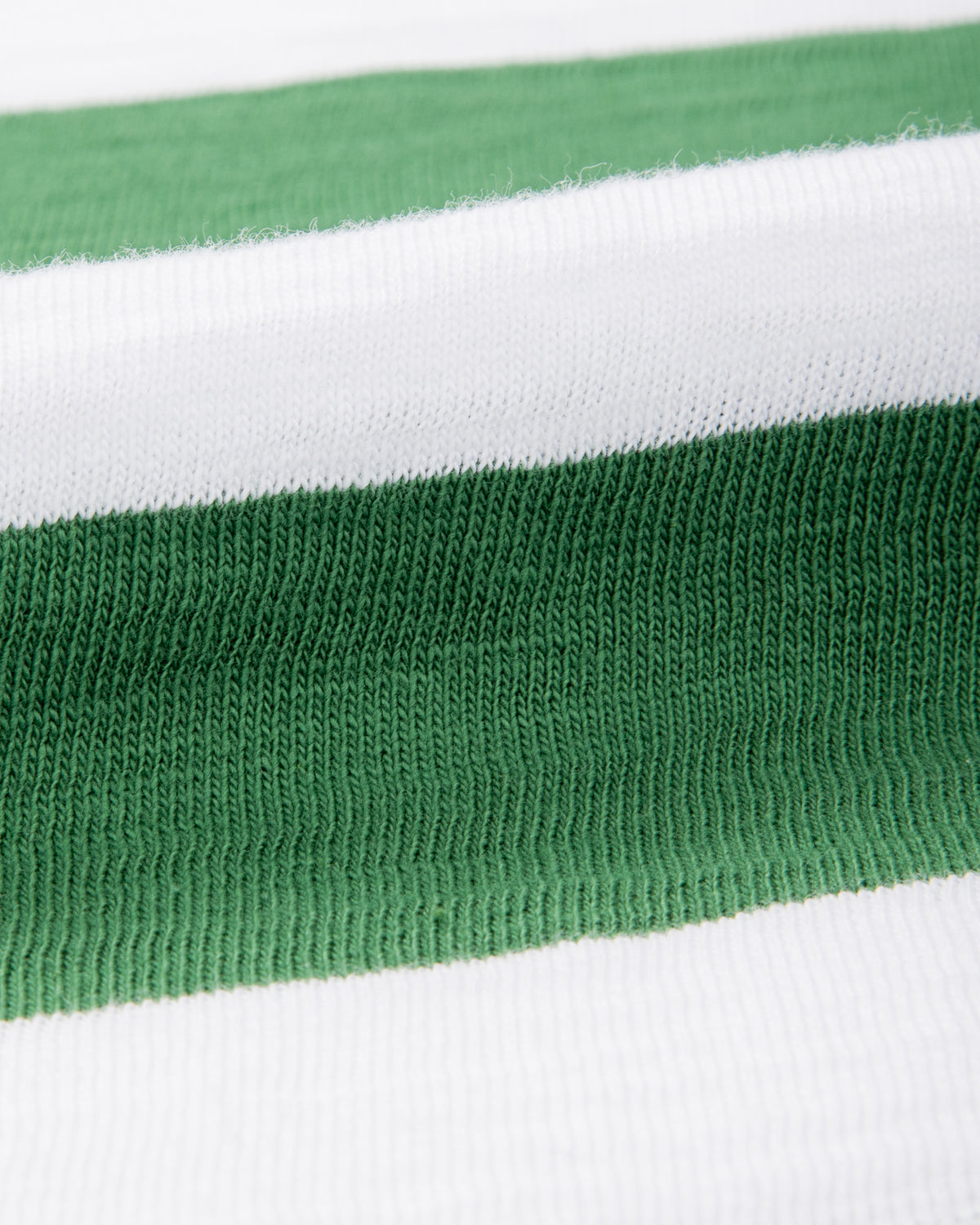 The Real McCoy's Buco Stripe Tee S/S - White/Green - Standard & Strange