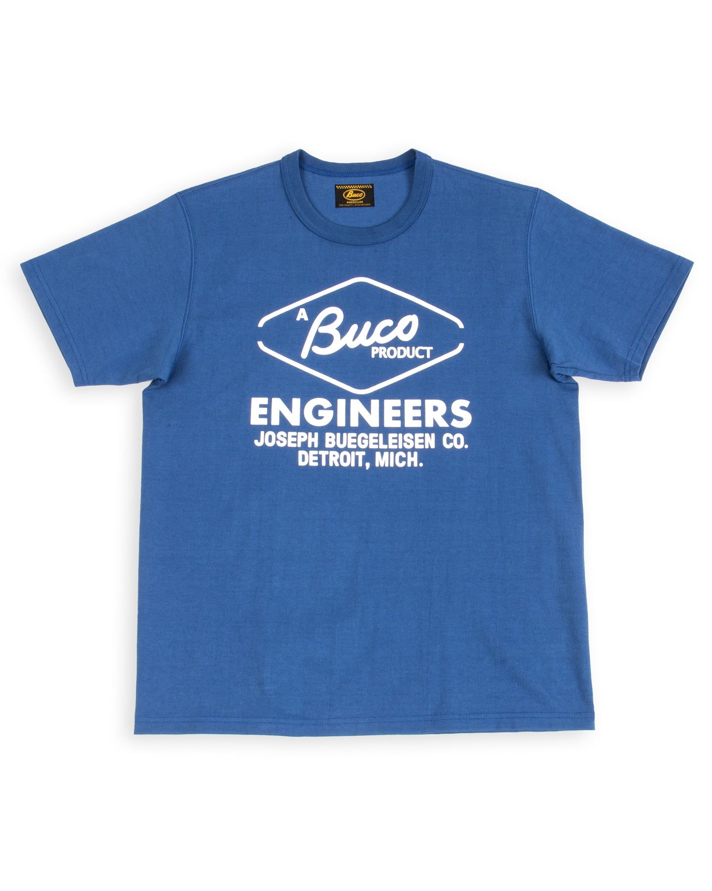 The Real McCoy's Buco Tee / Buco Engineers - Royal Blue - Standard & Strange