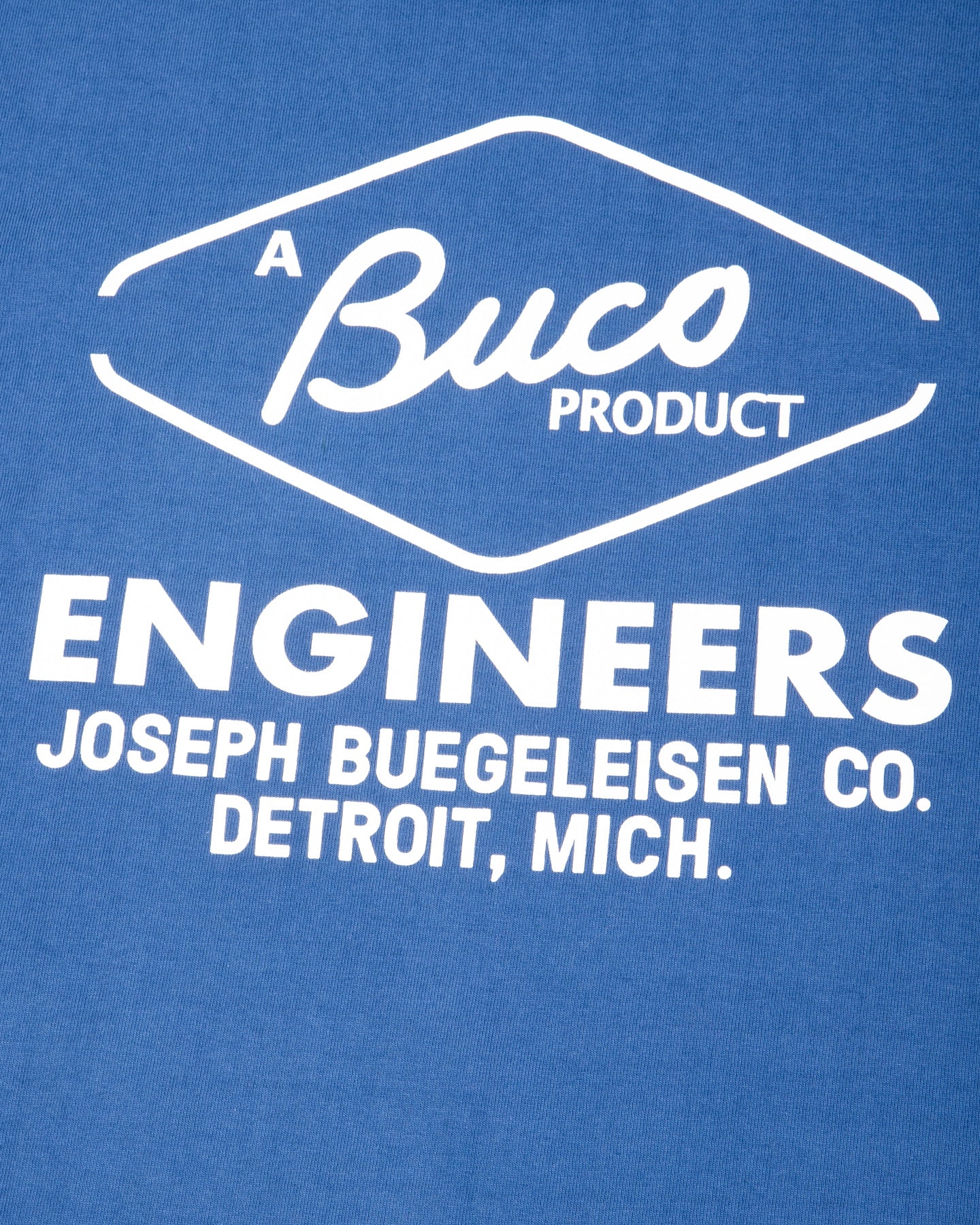 The Real McCoy's Buco Tee / Buco Engineers - Royal Blue - Standard & Strange