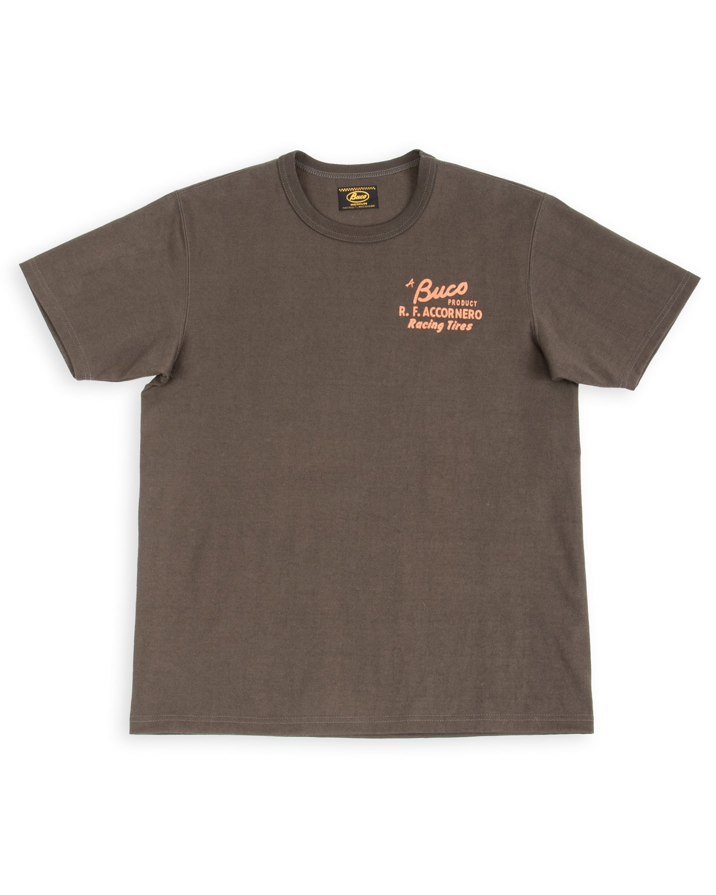 The Real McCoy's Buco Tee / R.F. ACCORNERO - Charcoal - Standard & Strange