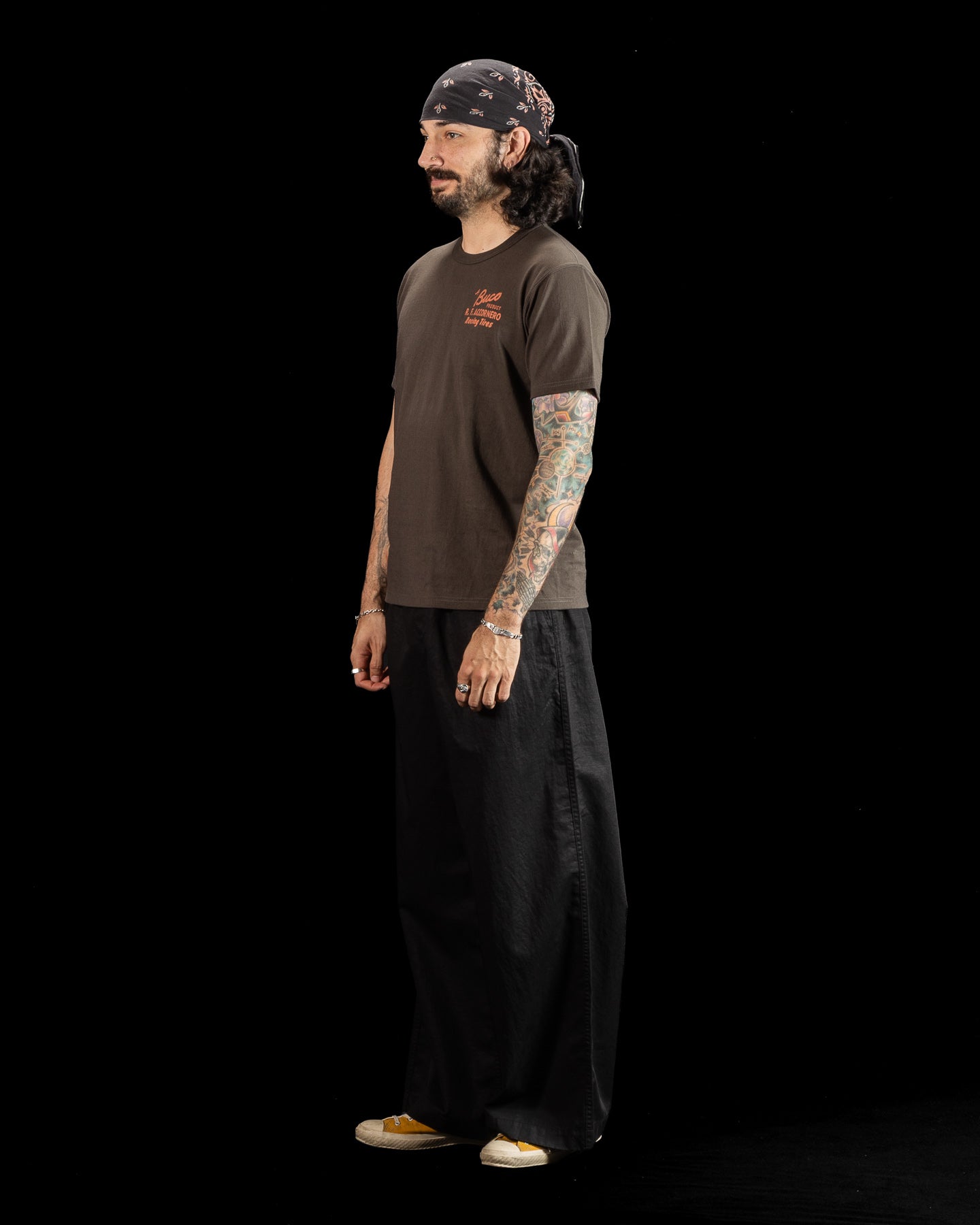 The Real McCoy's Buco Tee / R.F. ACCORNERO - Charcoal - Standard & Strange