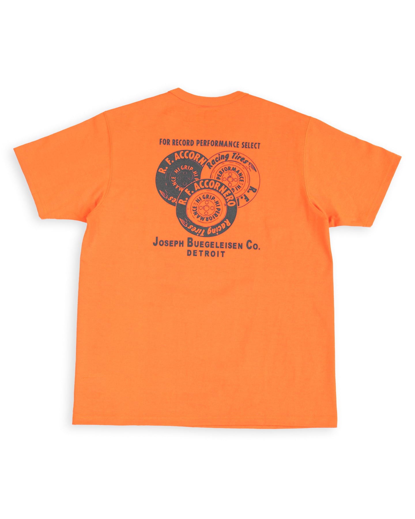 The Real McCoy's Buco Tee / R.F. ACCORNERO - Orange - Standard & Strange