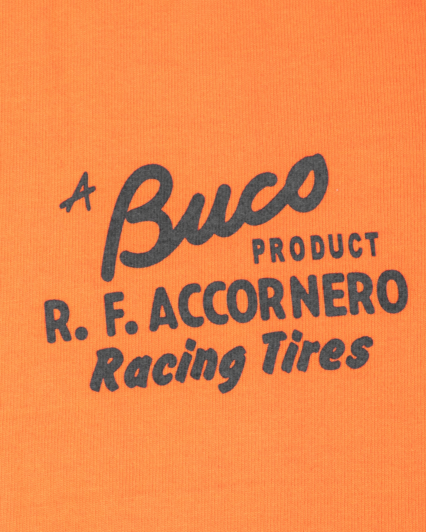 The Real McCoy's Buco Tee / R.F. ACCORNERO - Orange - Standard & Strange