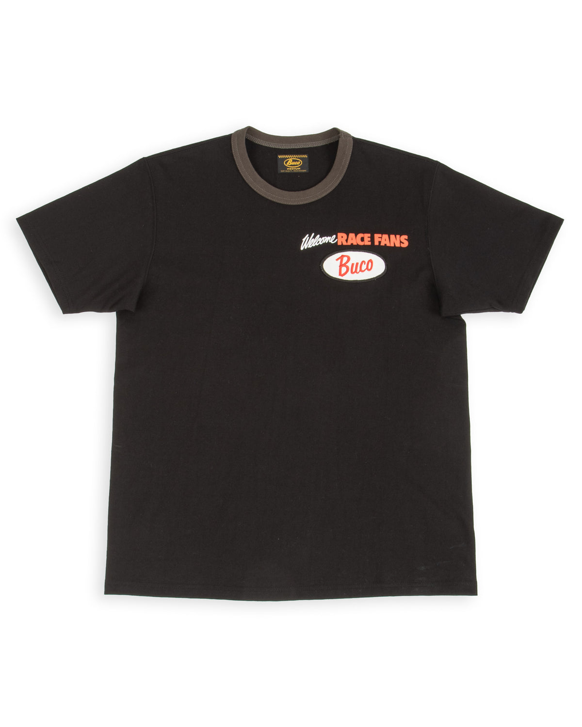 The Real McCoy's Buco Tee / Welcome Racing Fans! - Black/Charcoal - Standard & Strange