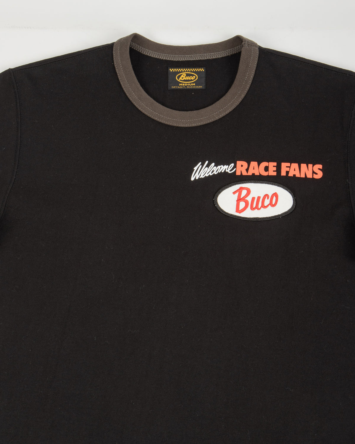 The Real McCoy's Buco Tee / Welcome Racing Fans! - Black/Charcoal - Standard & Strange
