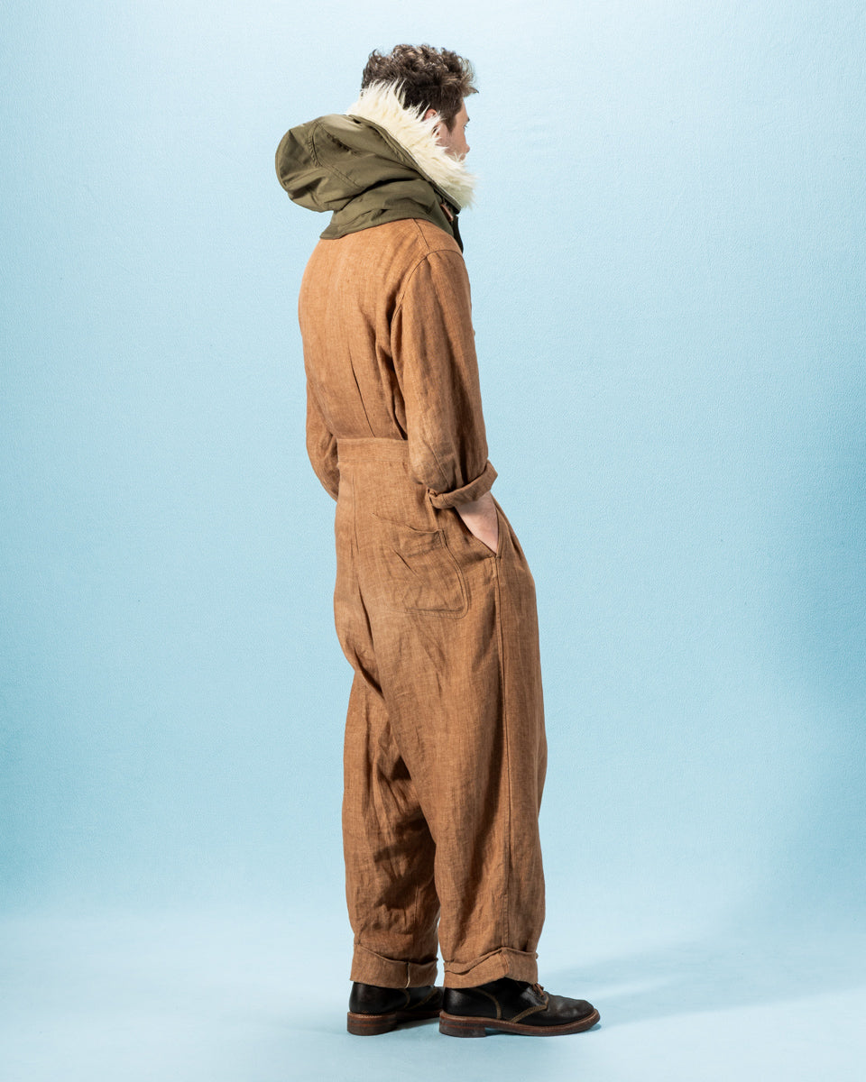 The Real McCoy's Hood, Winter, w/Synthetic Fur Ruff - Olive - Standard & Strange