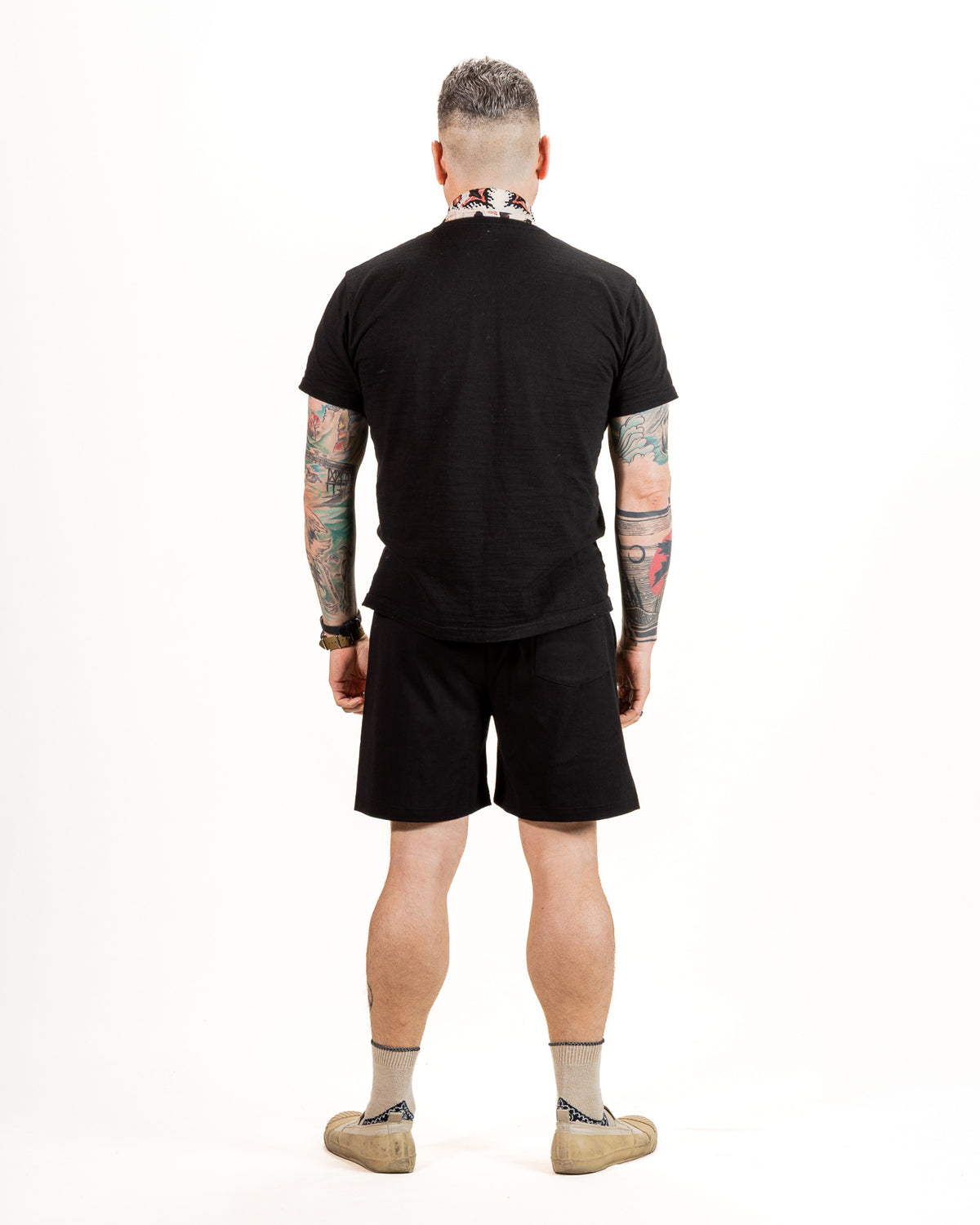 The Real McCoy's Jersey Gym Shorts - Black - Standard & Strange