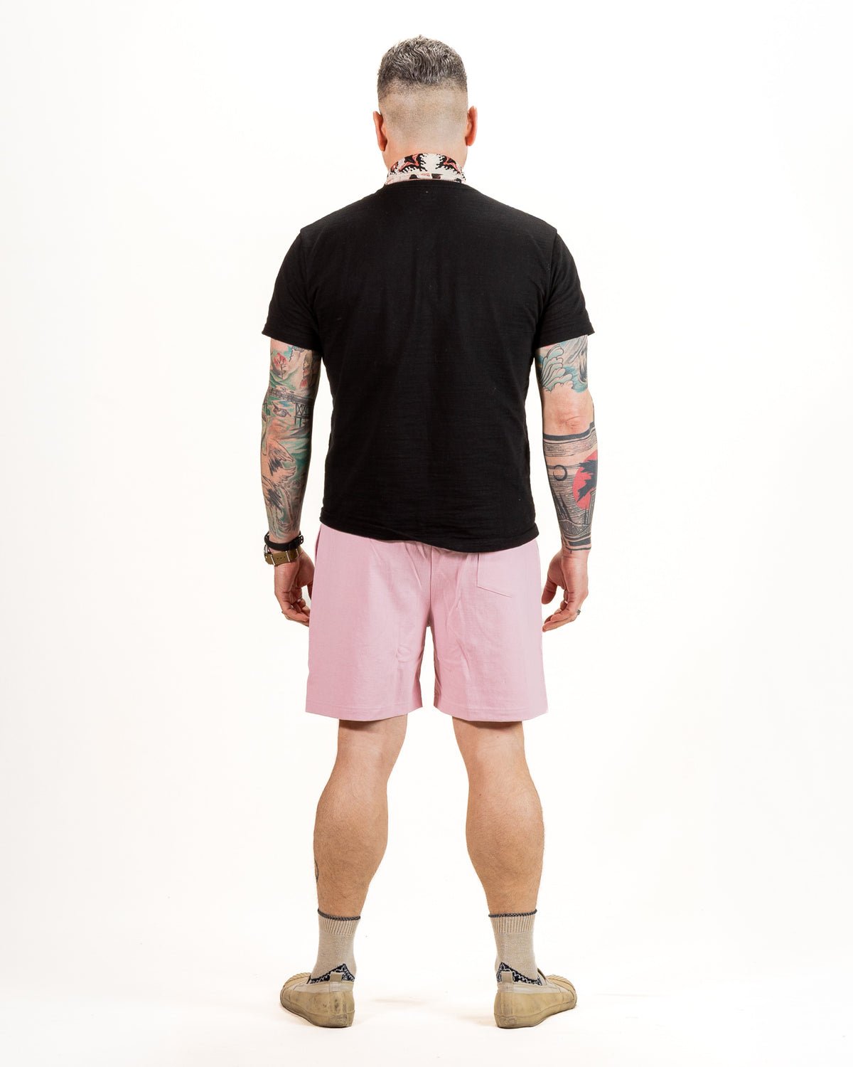 The Real McCoy's Jersey Gym Shorts - Pink - Standard & Strange
