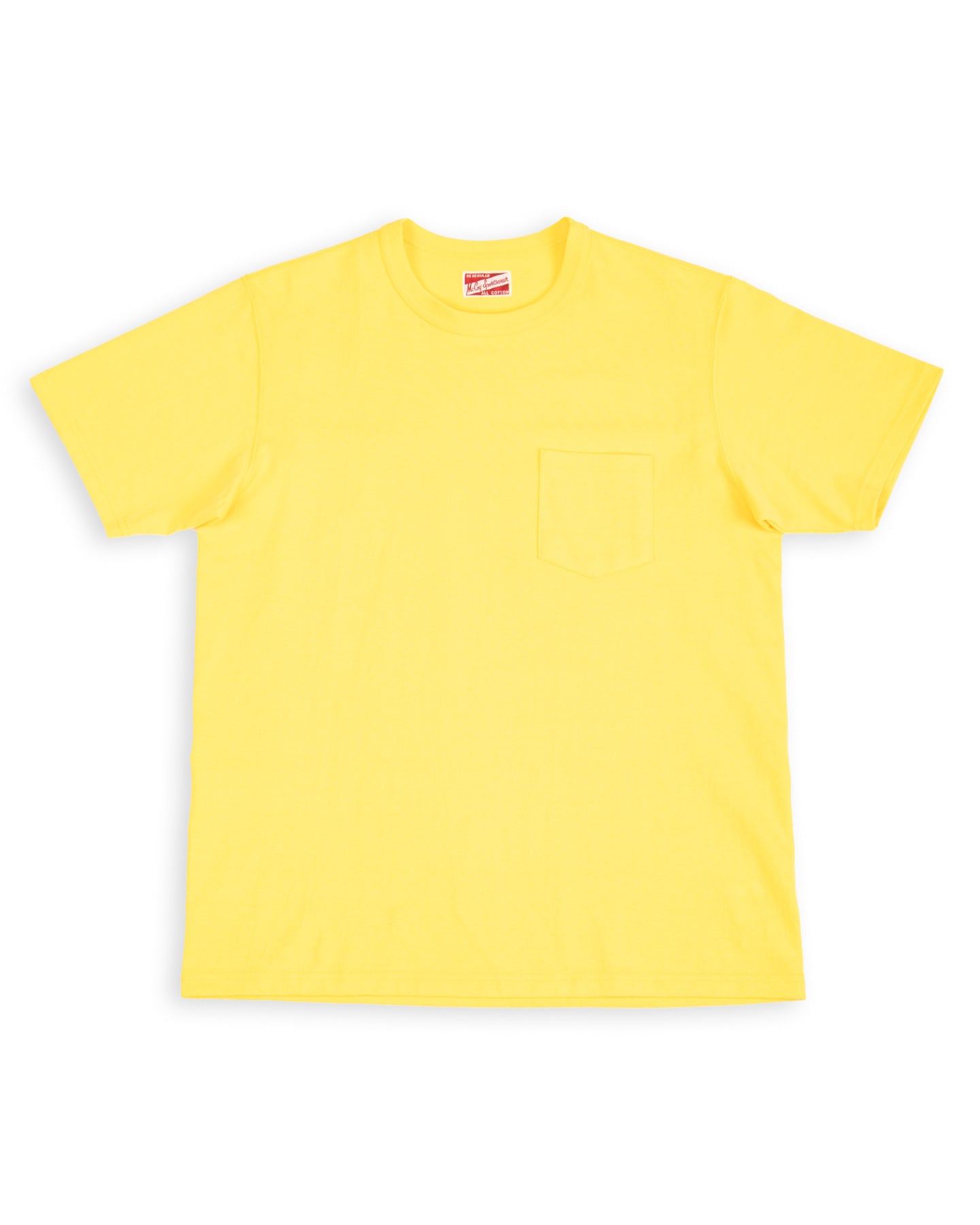 The Real McCoy's Joe McCoy Pocket Tee - Canary - Standard & Strange
