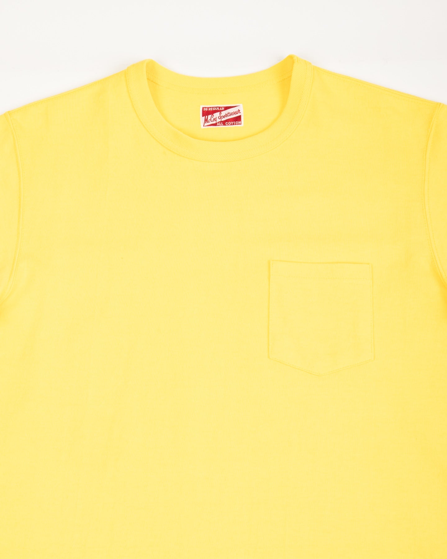 The Real McCoy's Joe McCoy Pocket Tee - Canary - Standard & Strange