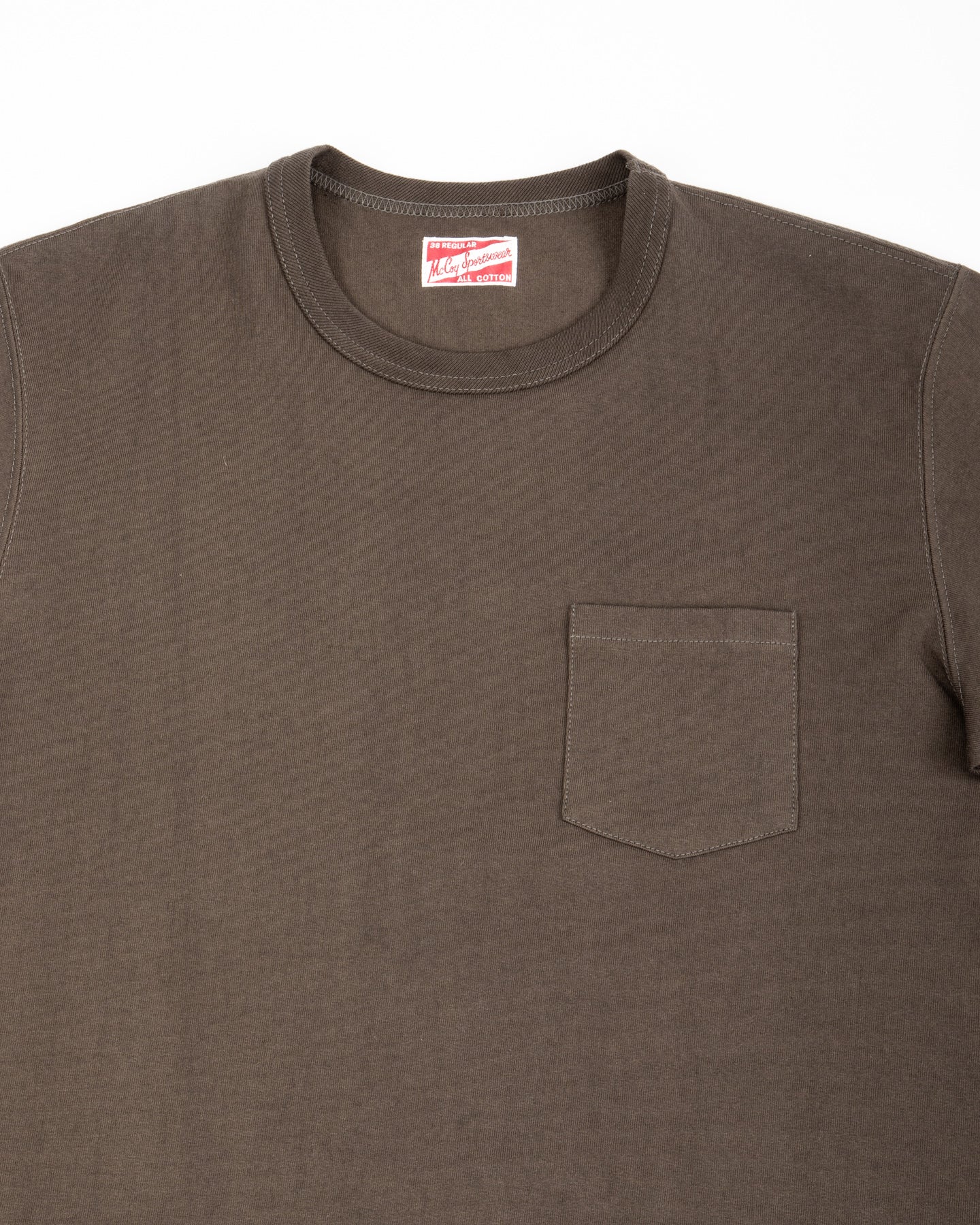 The Real McCoy's Joe McCoy Pocket Tee - Charcoal - Standard & Strange