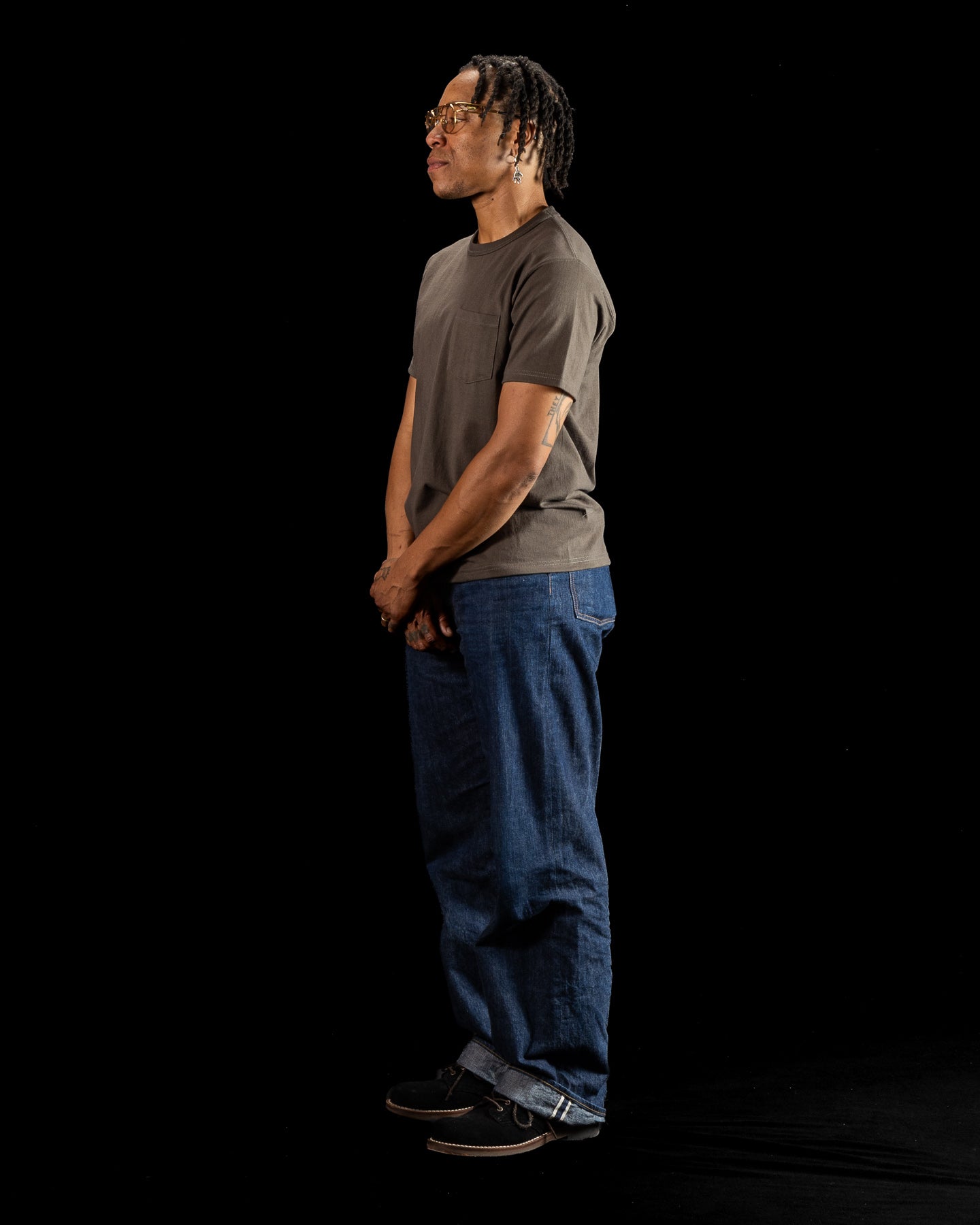 The Real McCoy's Joe McCoy Pocket Tee - Charcoal - Standard & Strange