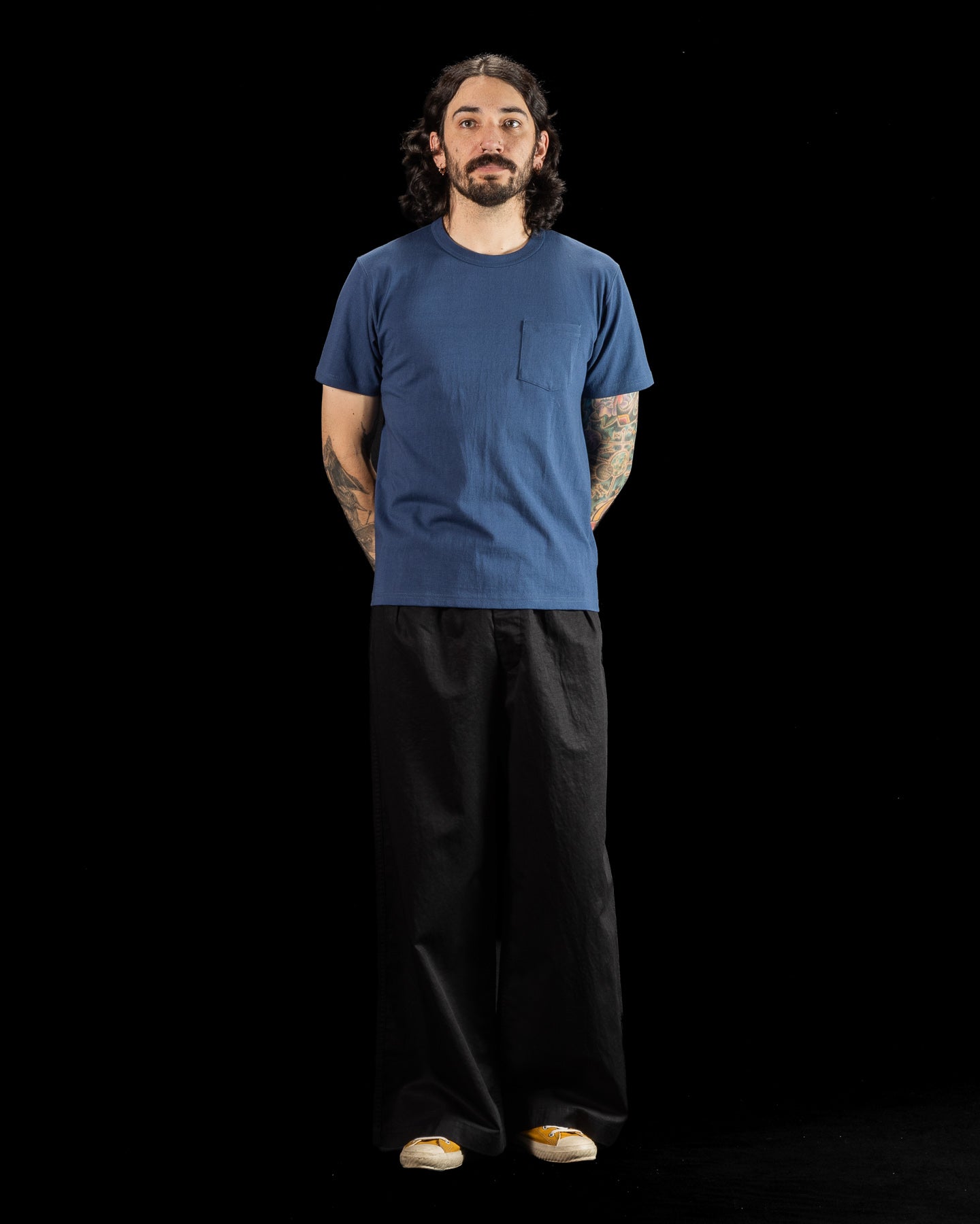 The Real McCoy's Joe McCoy Pocket Tee - Marine Blue - Standard & Strange