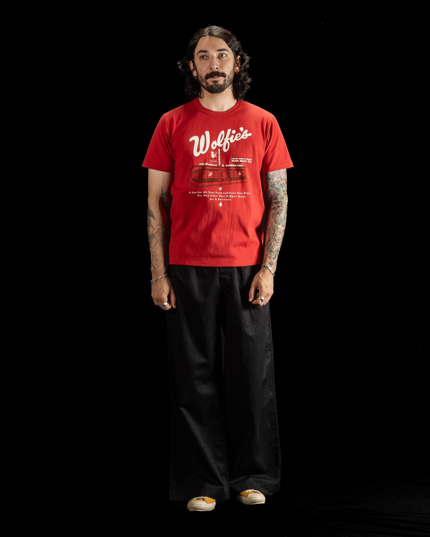 The Real McCoy's Joe McCoy Tee / Where Else But... Wolfie's - Cherry - Standard & Strange
