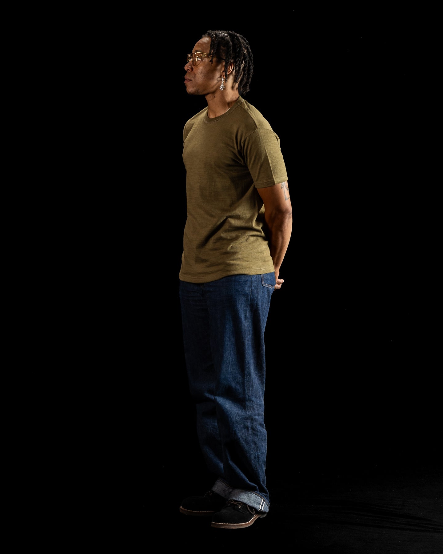 The Real McCoy's Athletic T-Shirt / Loop-Wheel - Olive - Standard & Strange