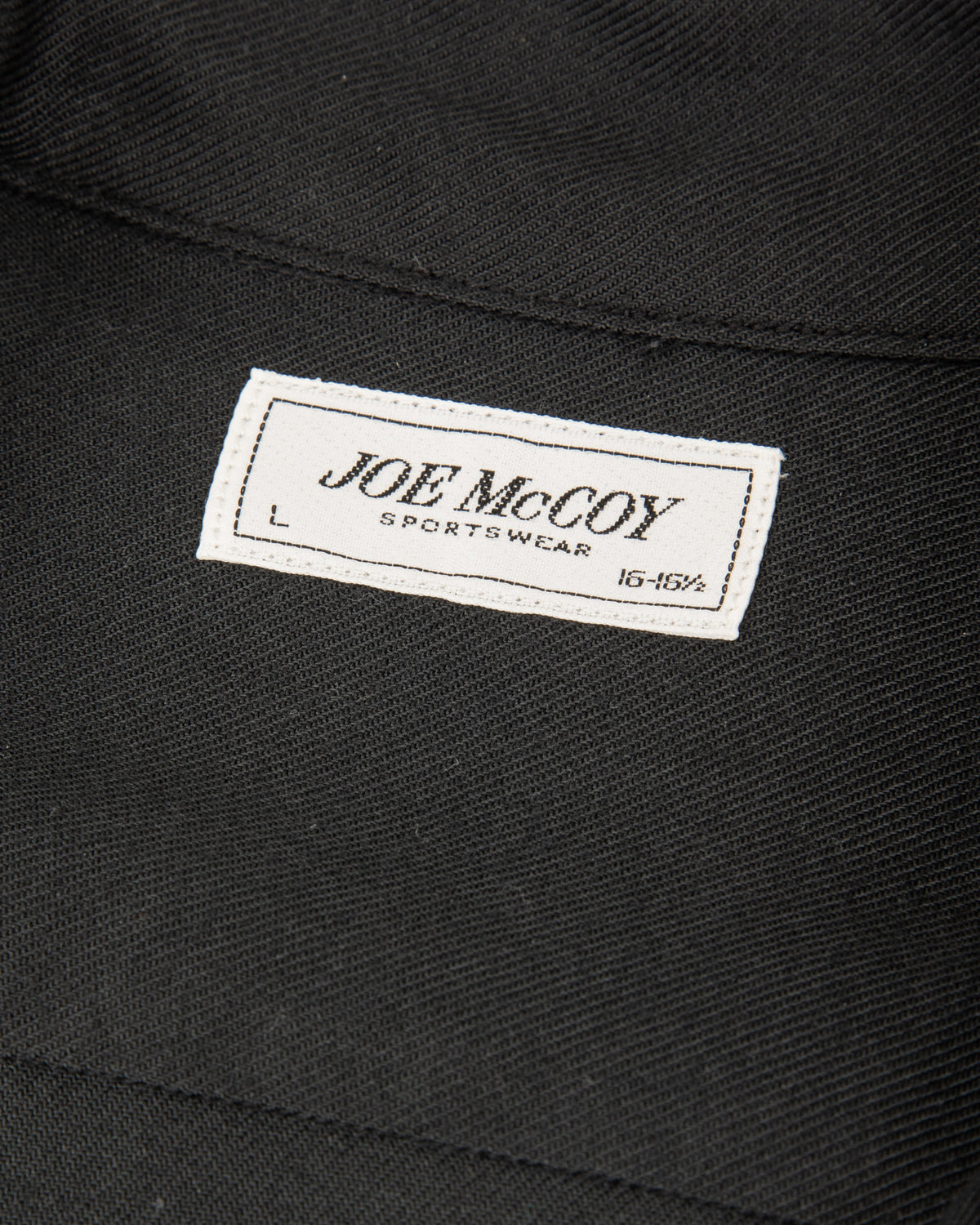 The Real McCoy's Open Collar Rayon Shirt - Black - Standard & Strange