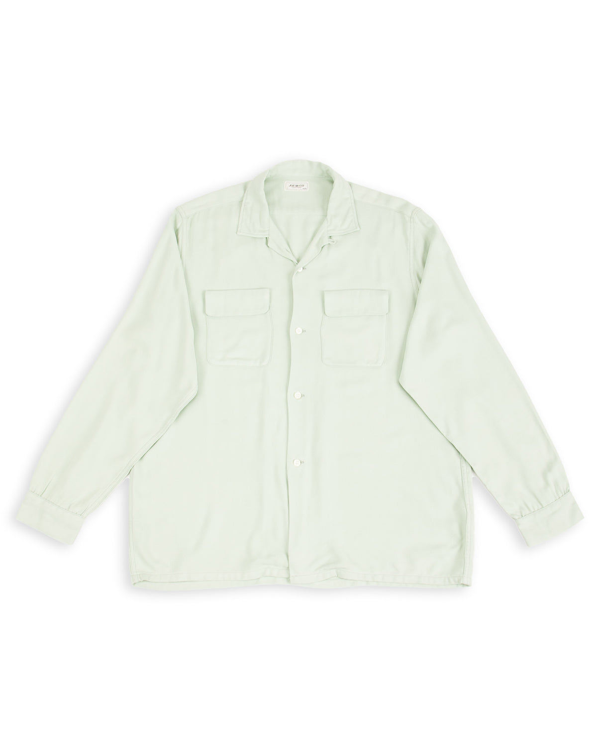 The Real McCoy's Open Collar Rayon Shirt - Mint - Standard & Strange