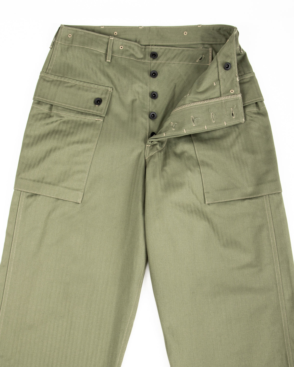 The Real McCoy's P-44 Utility Trousers - Sage Green - Standard & Strange