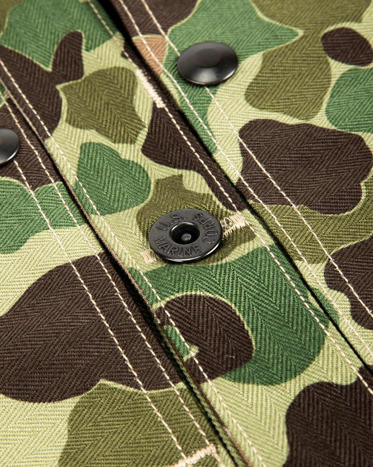 The Real McCoy's P1944 Reversible Frogskin Camouflage Coat - Green - Standard & Strange