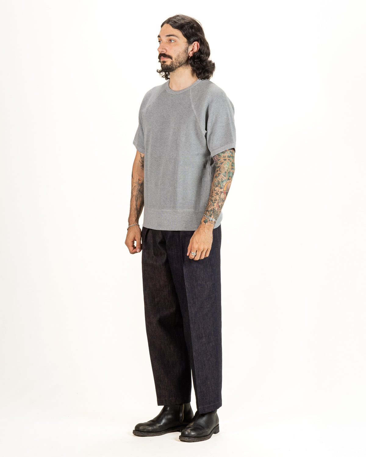 The Real McCoy's Summer Thermal Tee - Gray - Standard & Strange