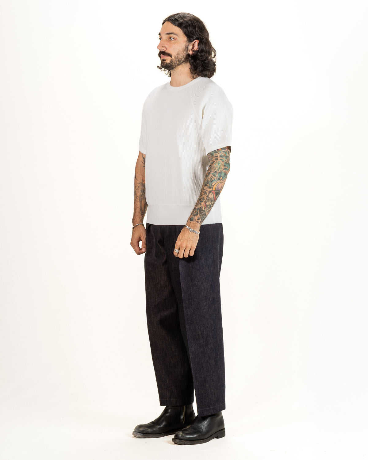 The Real McCoy's Summer Thermal Tee - White - Standard & Strange